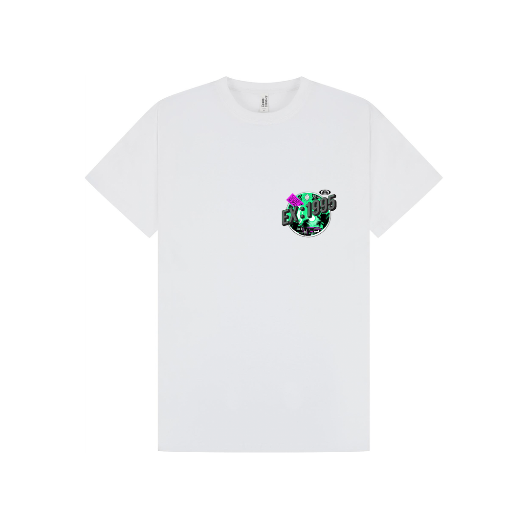 White Printed T-shirt Front