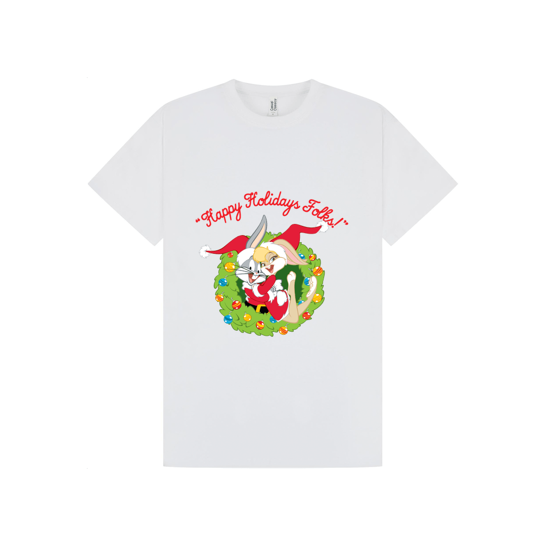 White Printed T-shirt Front