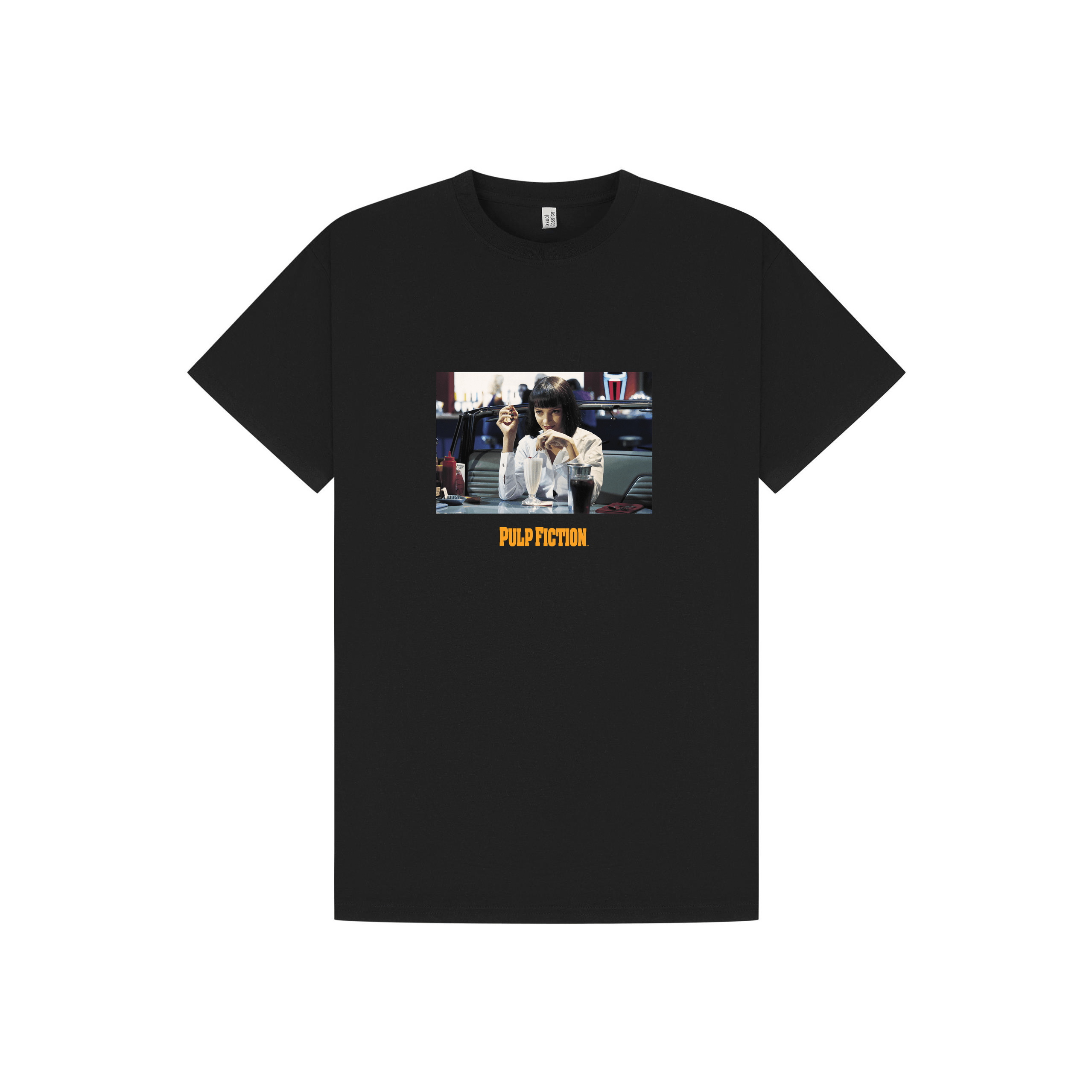 Black Printed T-shirt Front