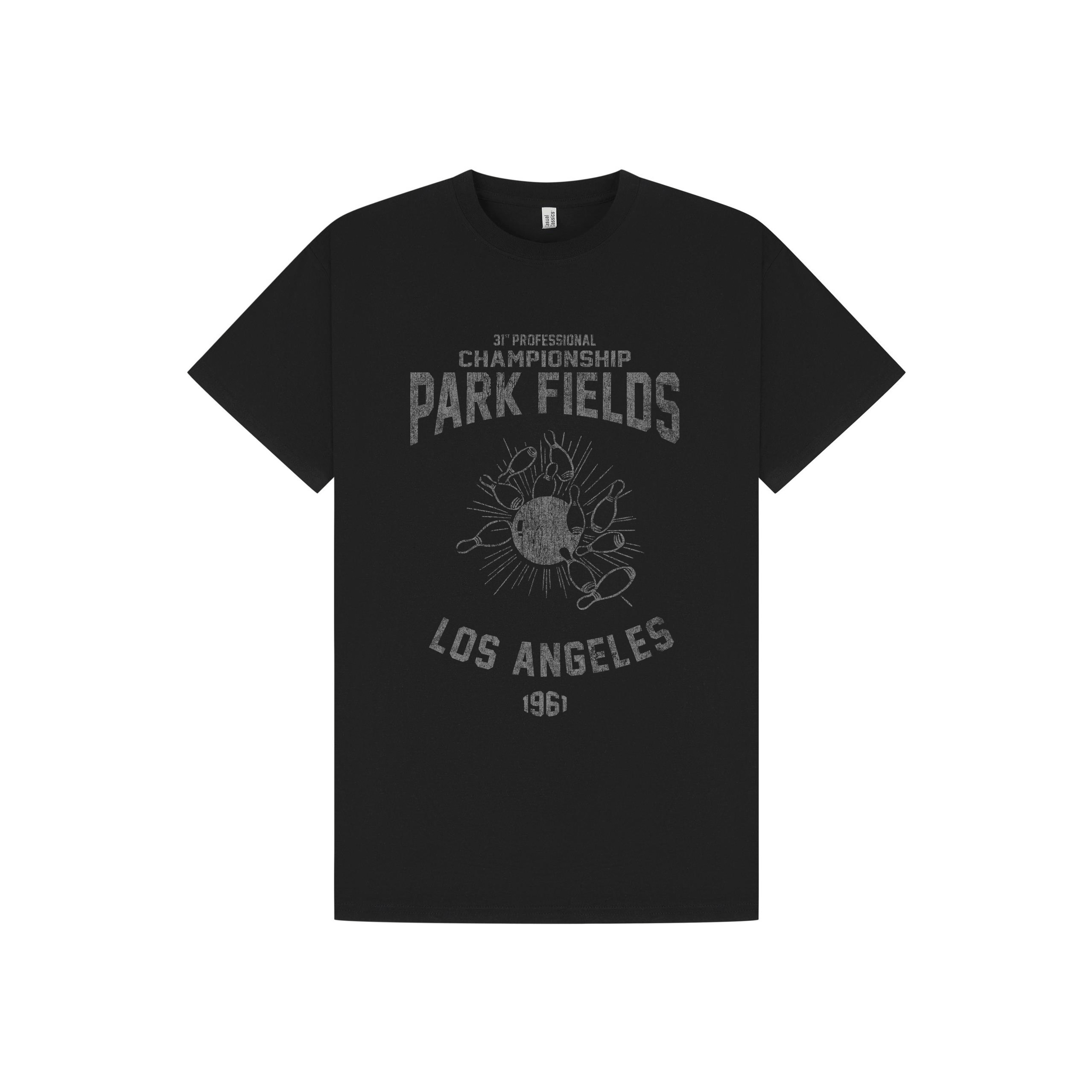 Black Printed T-shirt Front