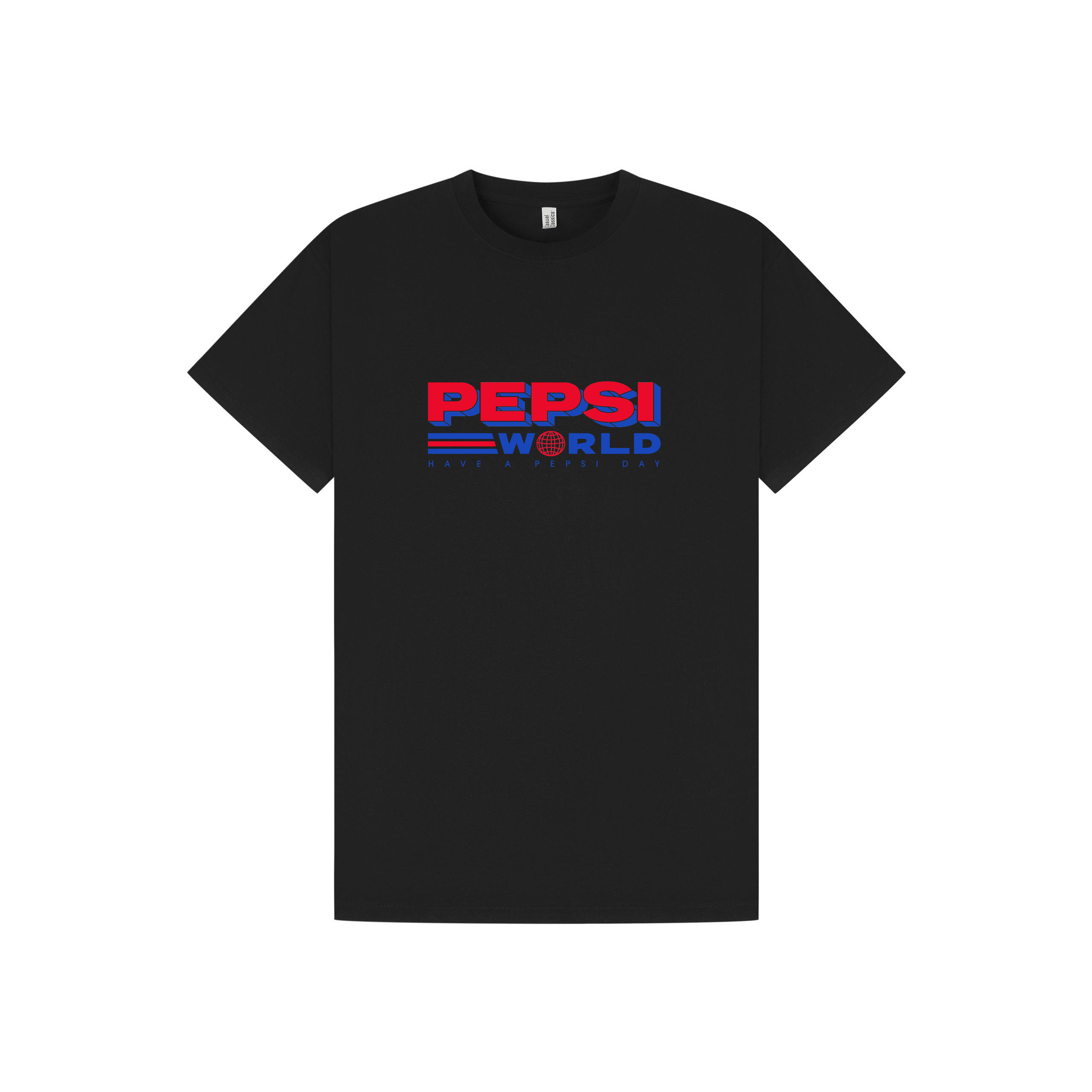 Black Printed T-shirt Front