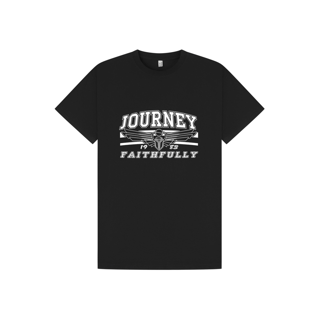 Black Printed T-shirt Front