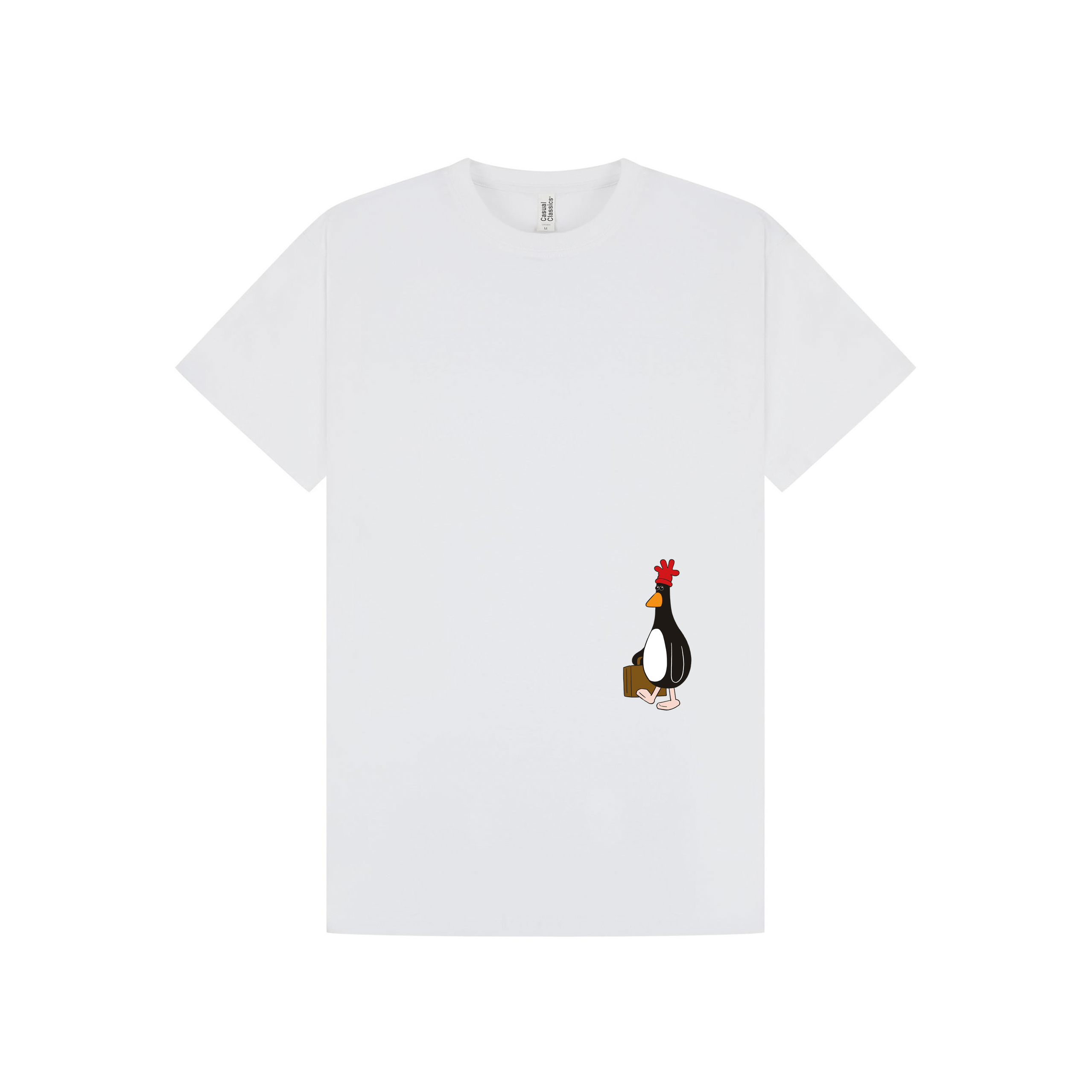 White Printed T-shirt Front