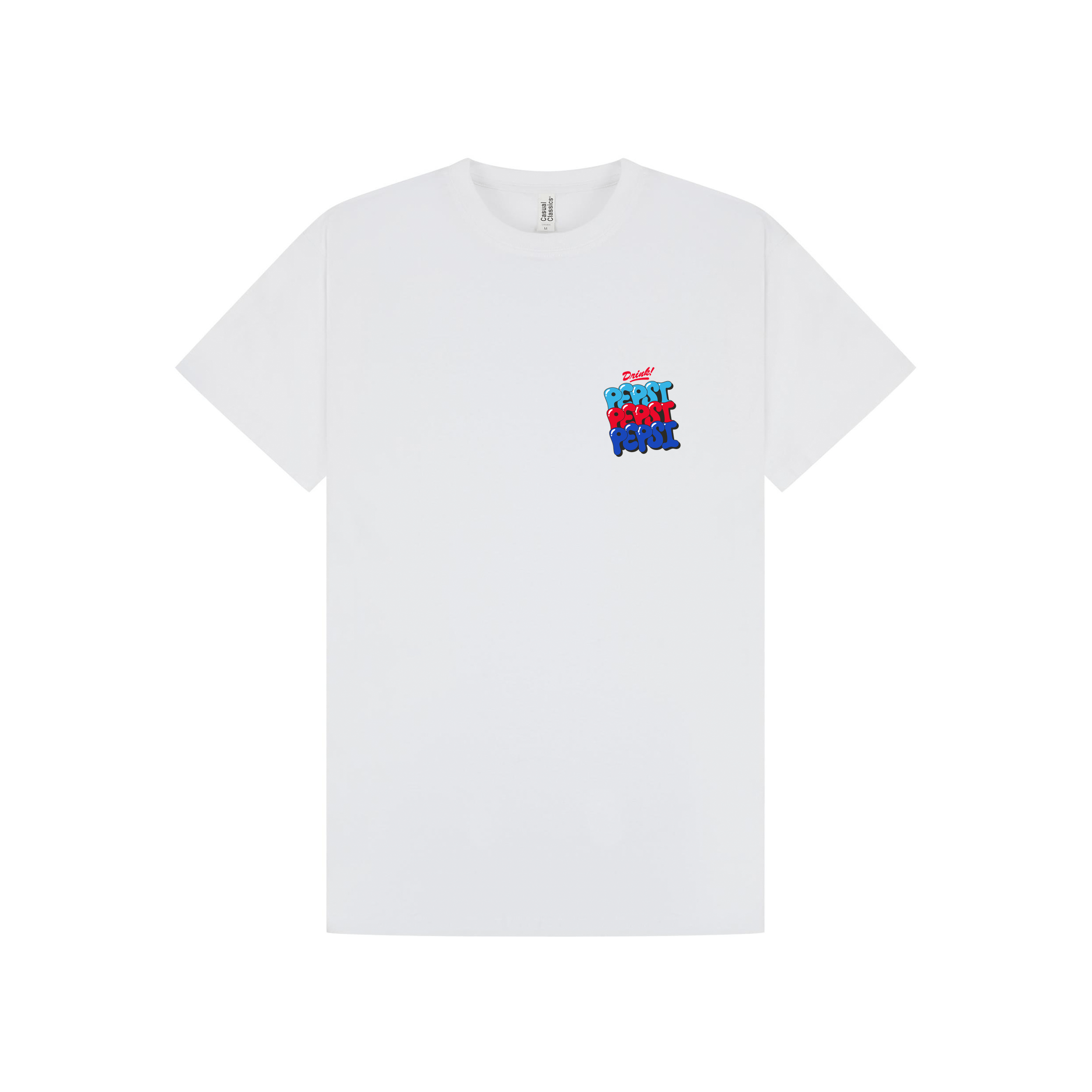 White Printed T-shirt Front