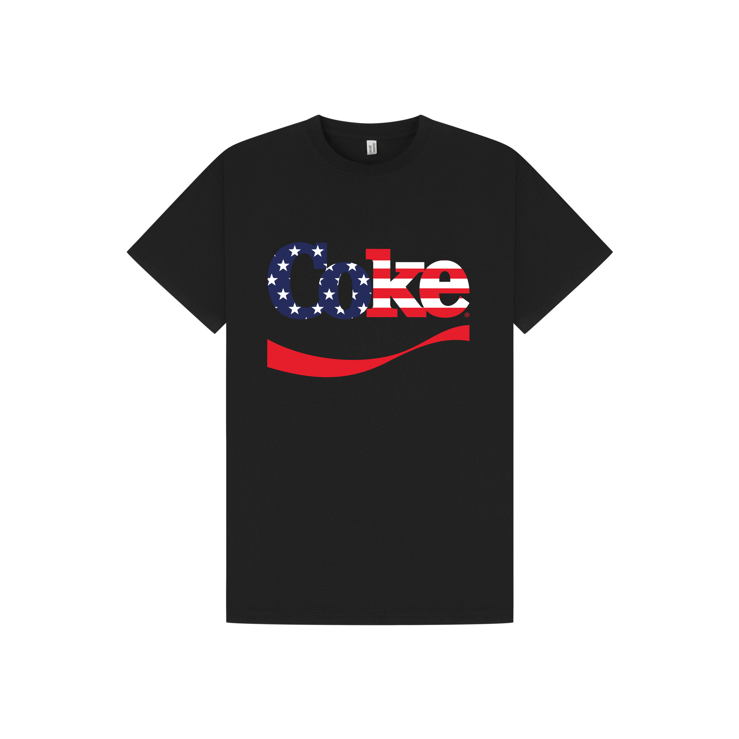 Black Printed T-shirt Front