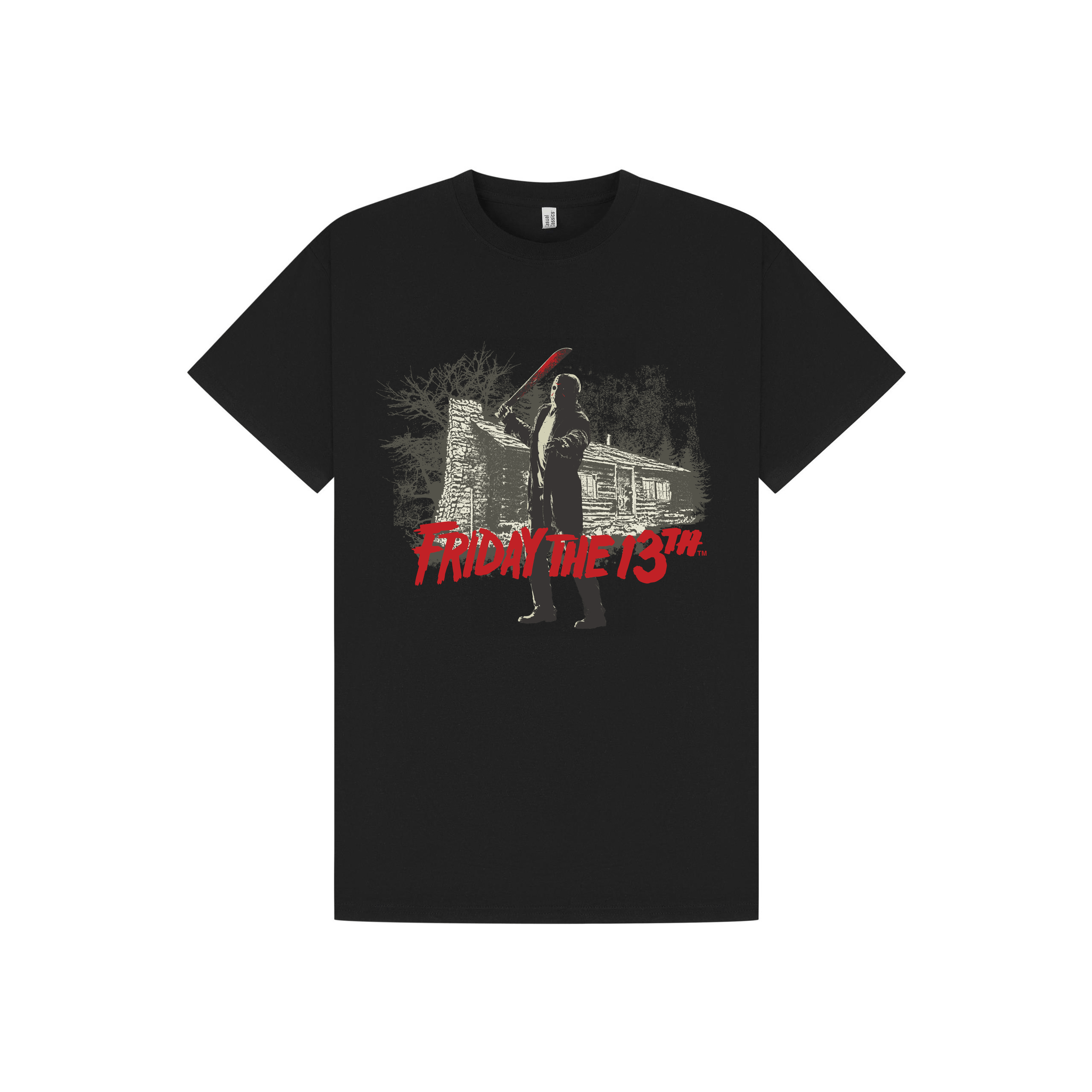 Black Printed T-shirt Front