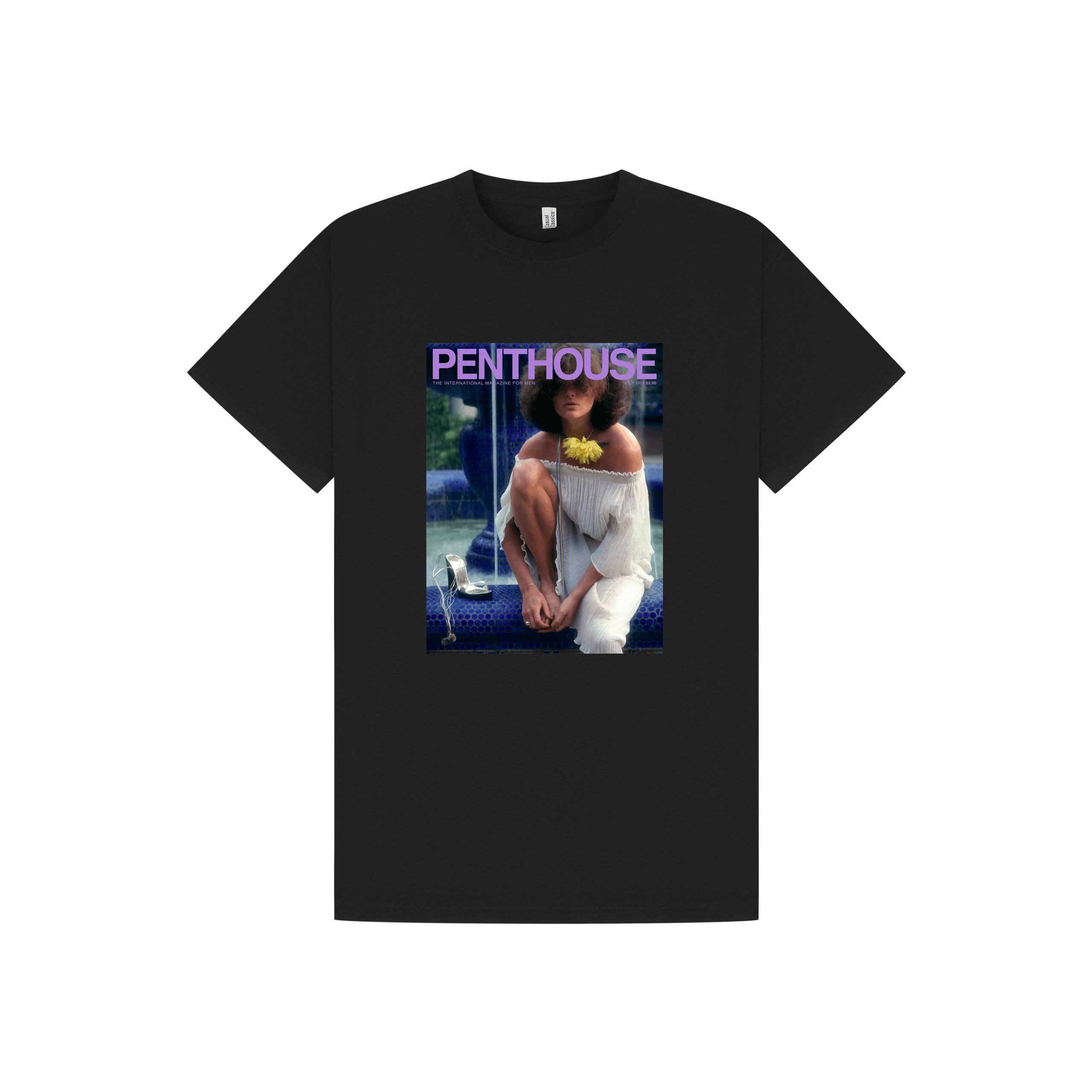 Black Printed T-shirt Front