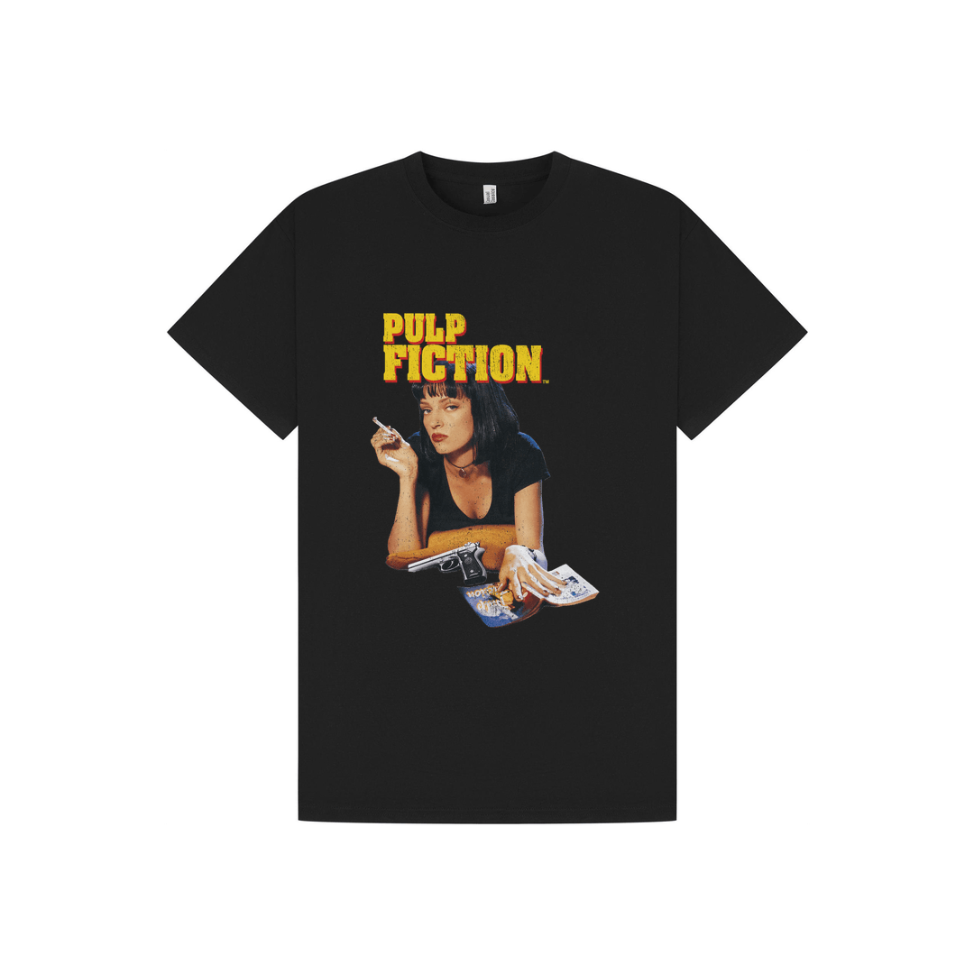 Black Printed T-shirt Front