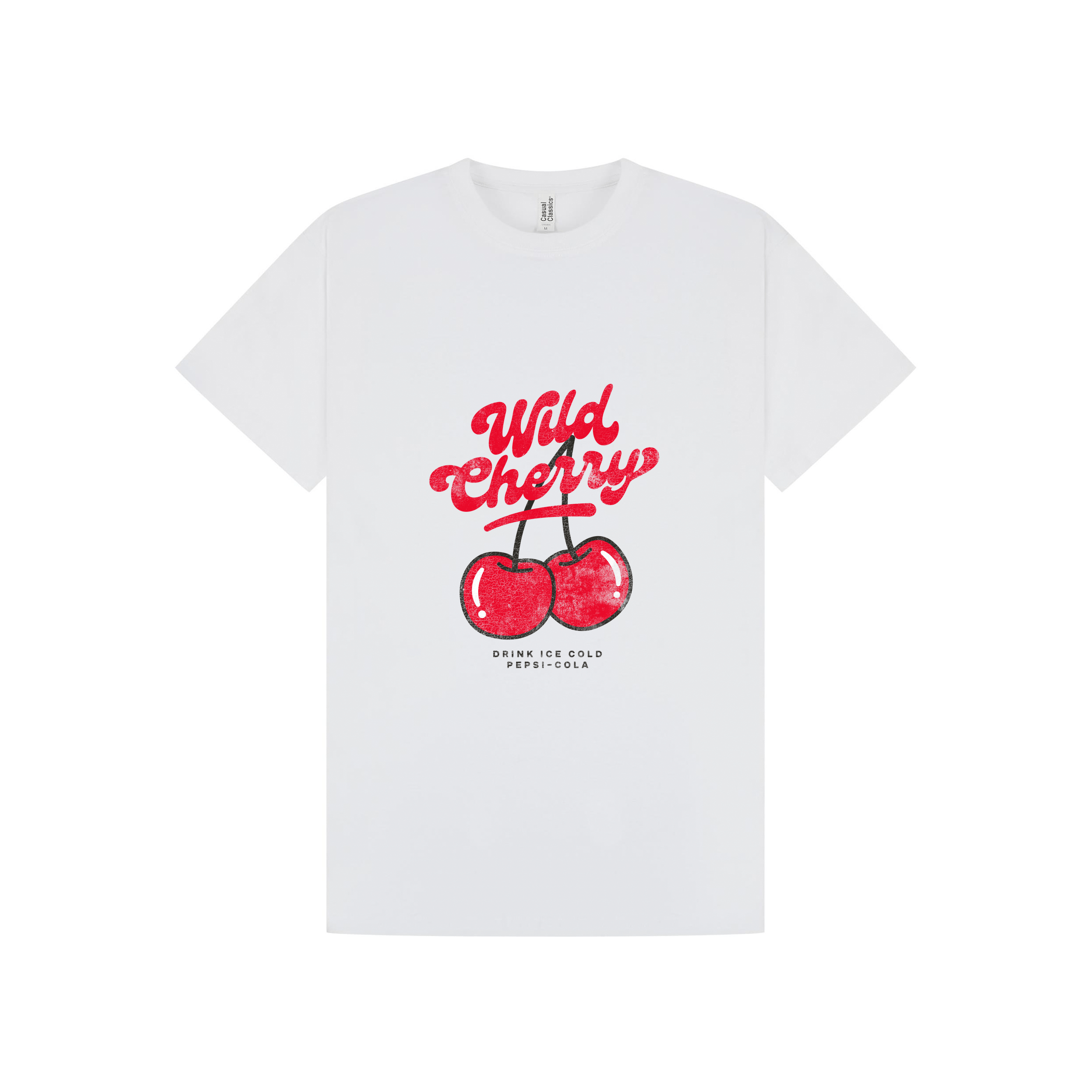 White Printed T-shirt Front