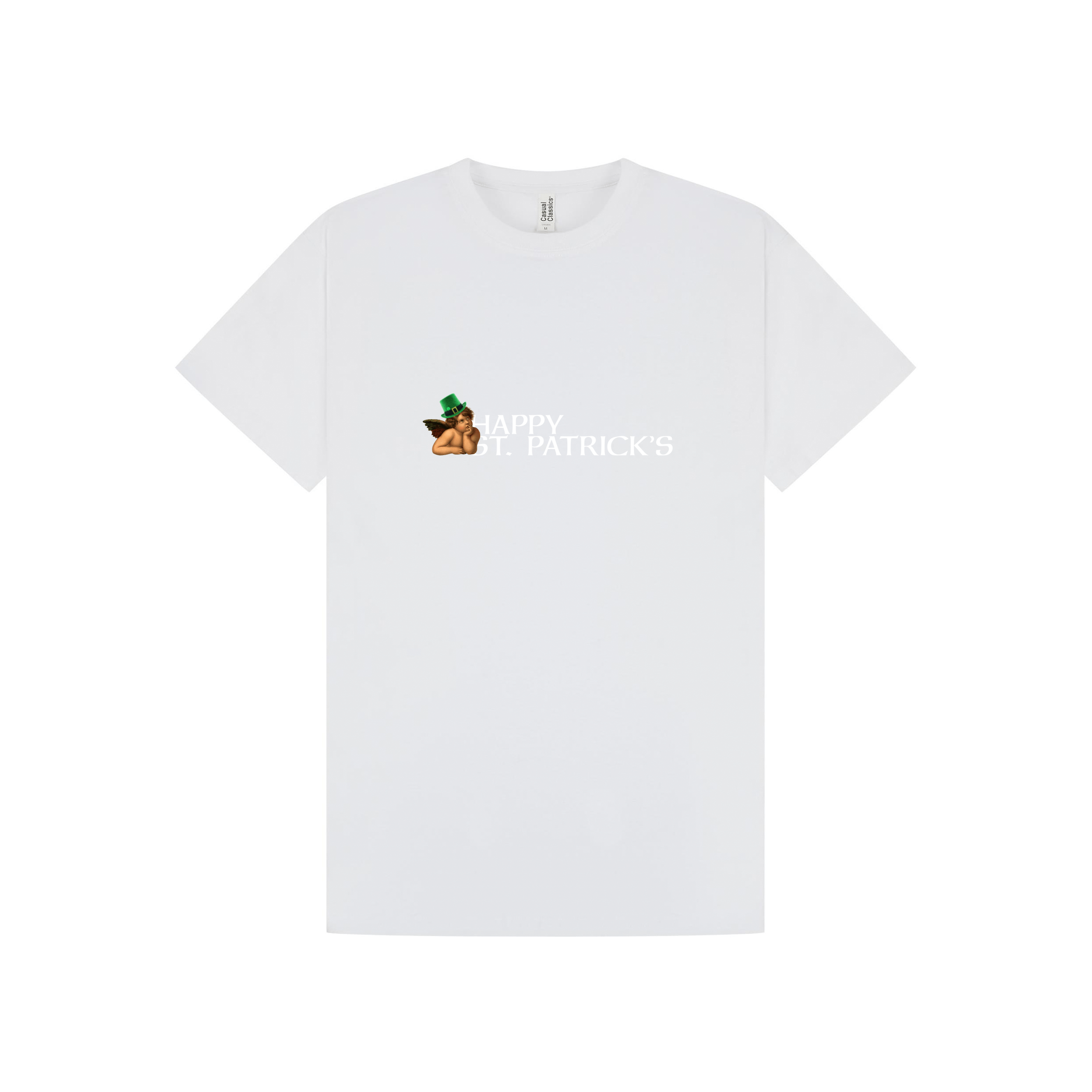 White Printed T-shirt Front