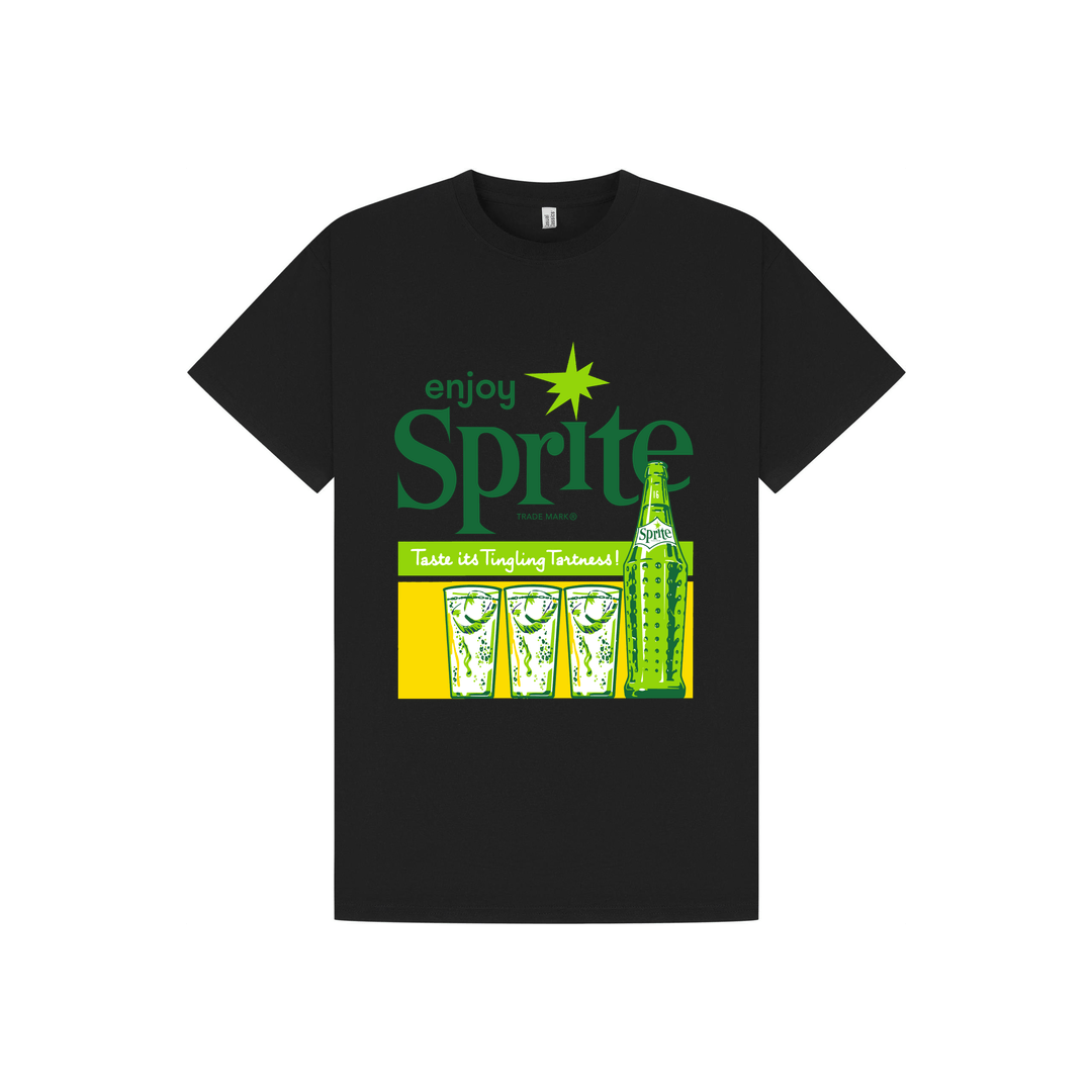 Black Printed T-shirt Front