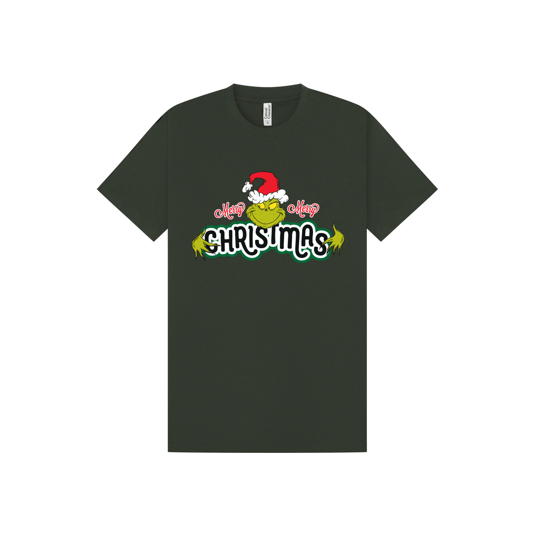 Forest Green Printed T-shirt Front