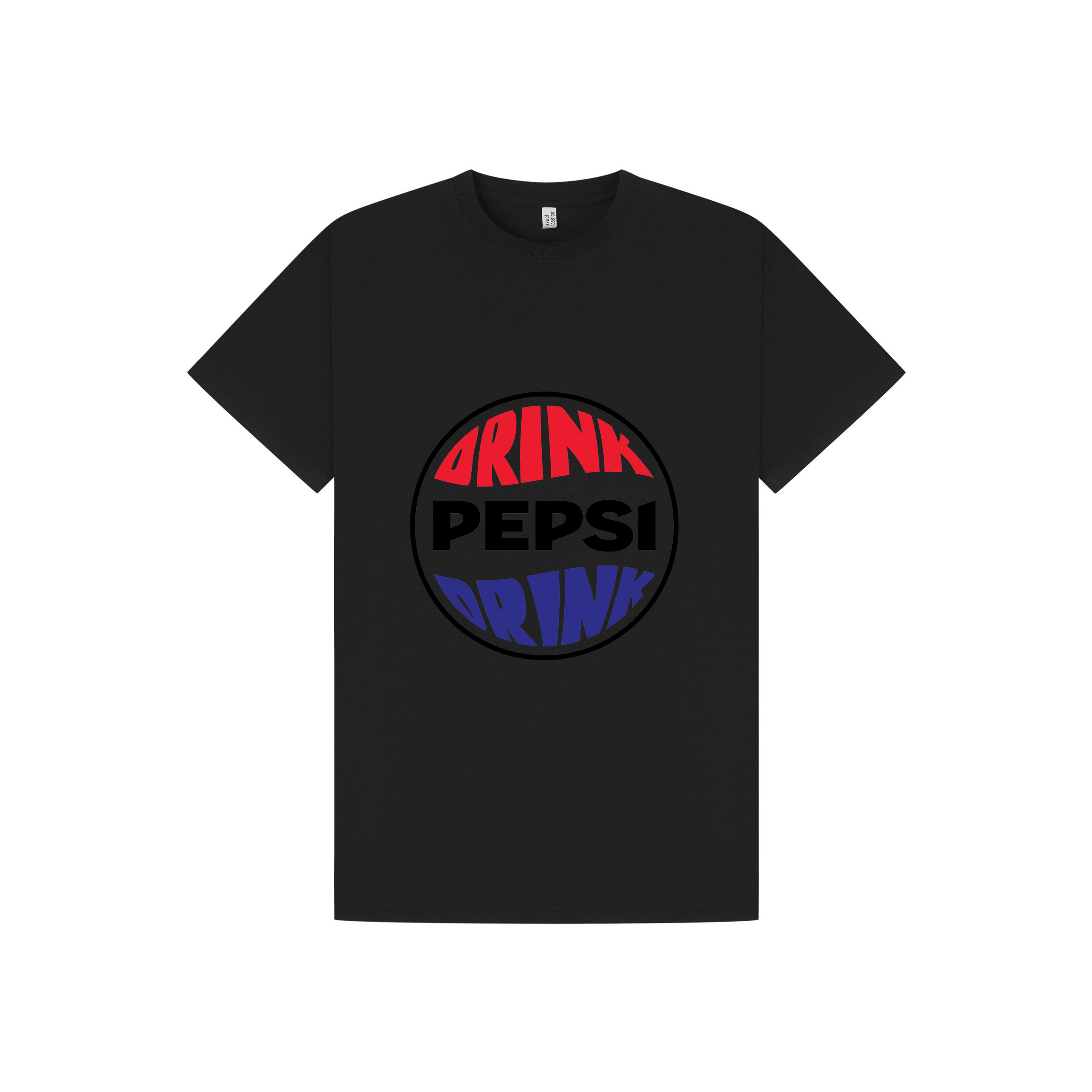 Black Printed T-shirt Front