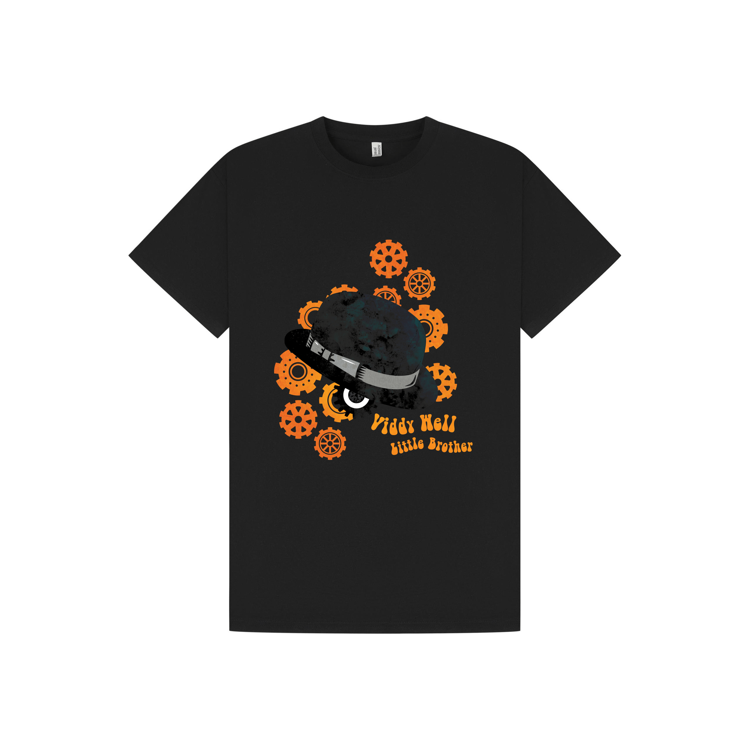 Black Printed T-shirt Front