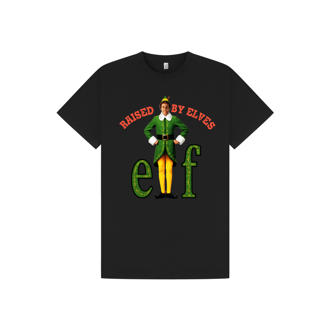 Black Printed T-shirt Front