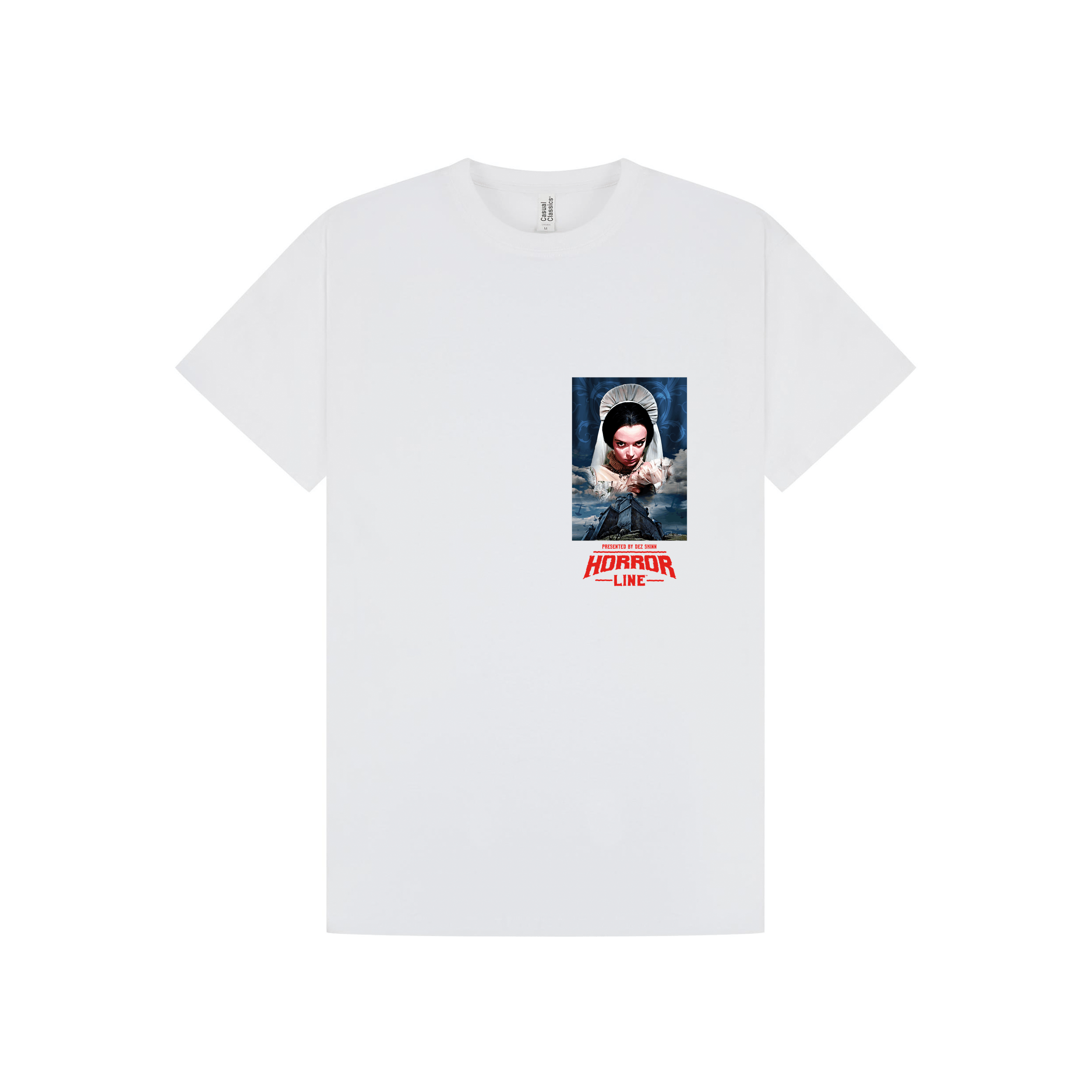 White Printed T-shirt Front