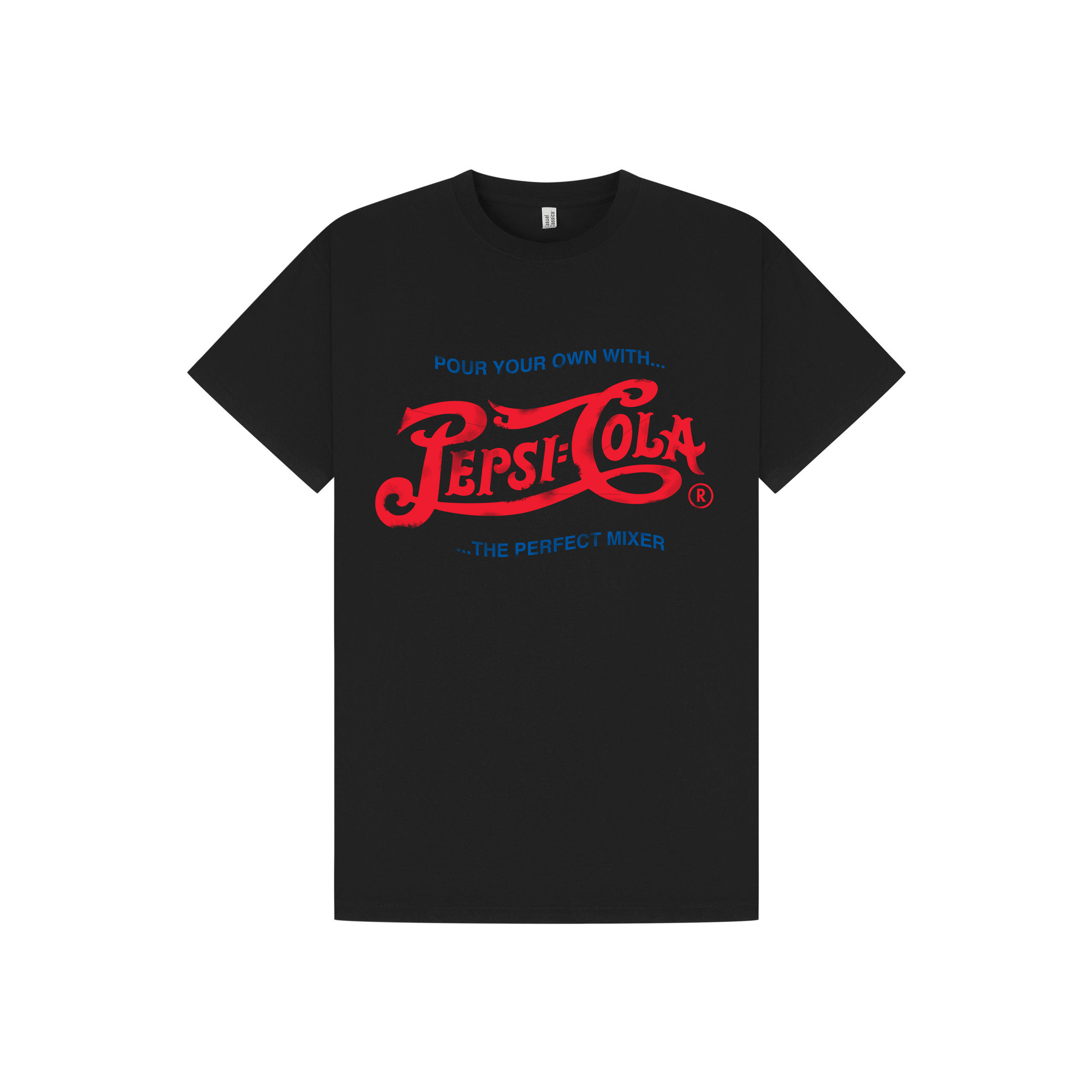 Black Printed T-shirt Front