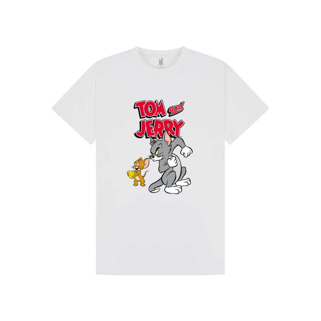 White Printed T-shirt Front