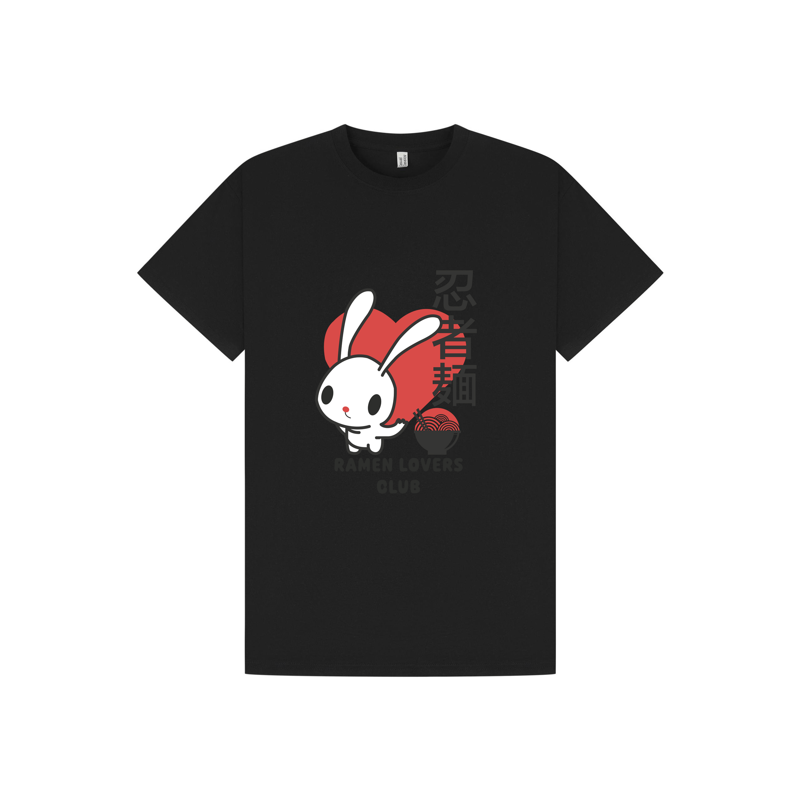 Black Printed T-shirt Front