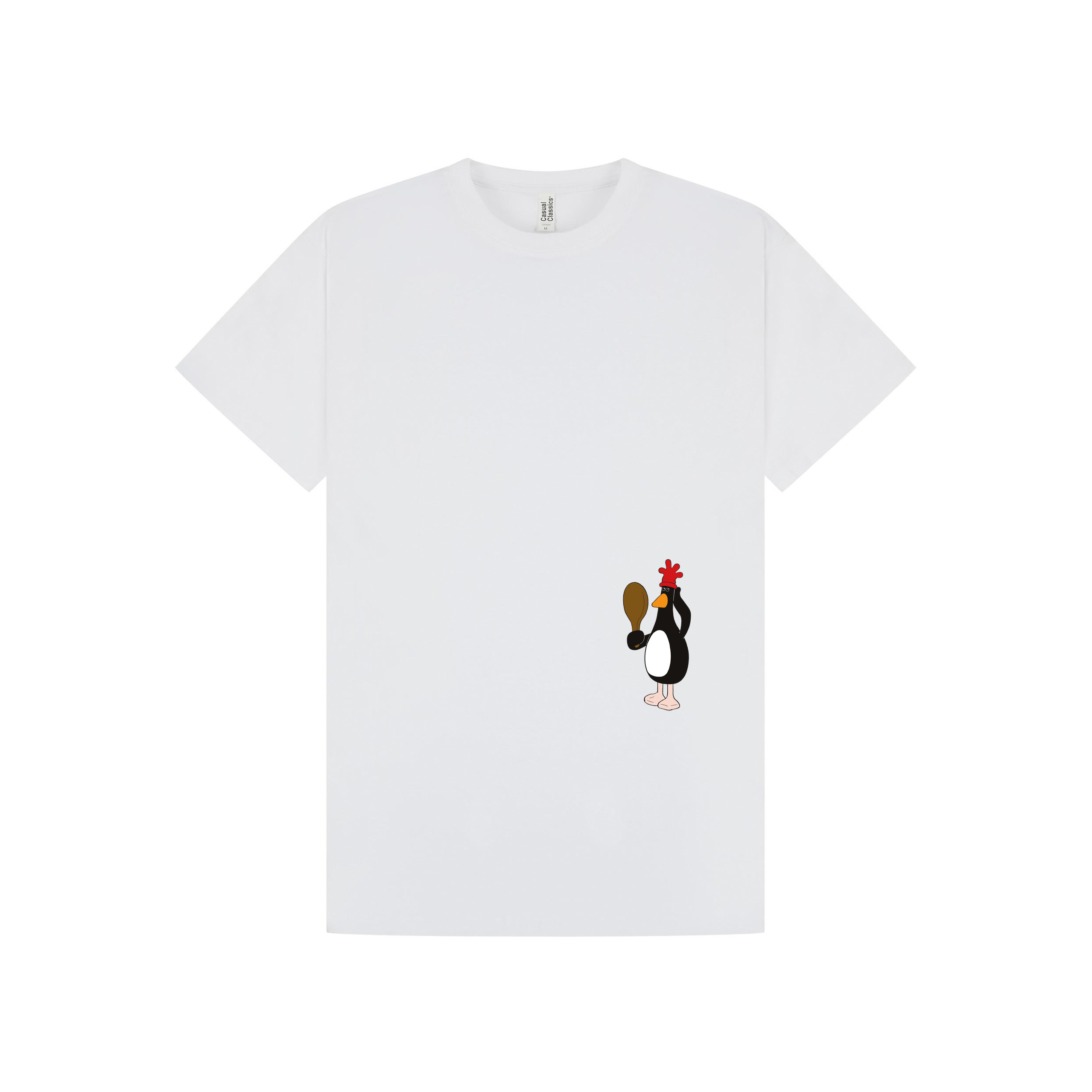 White Printed T-shirt Front