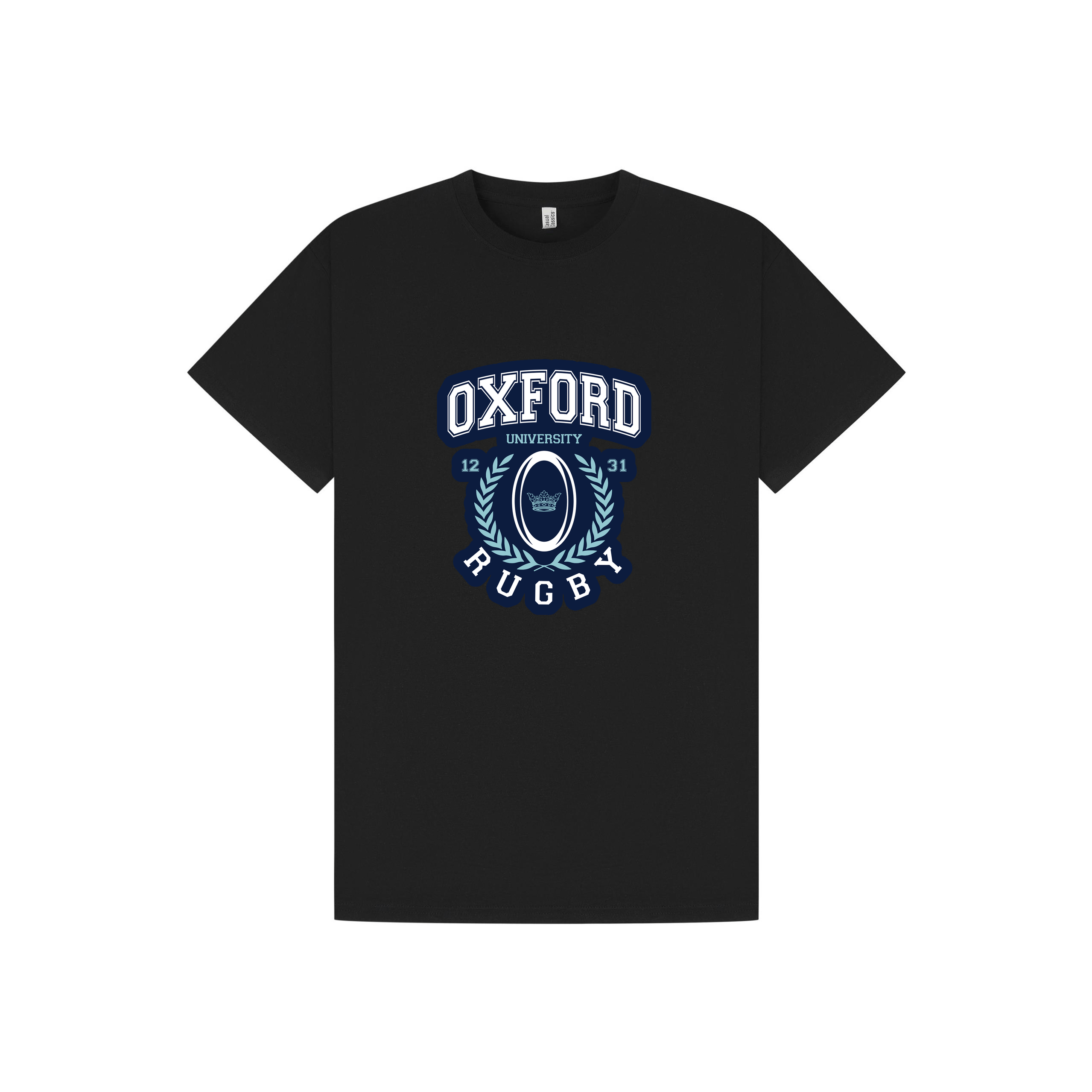 Black Printed T-shirt Front