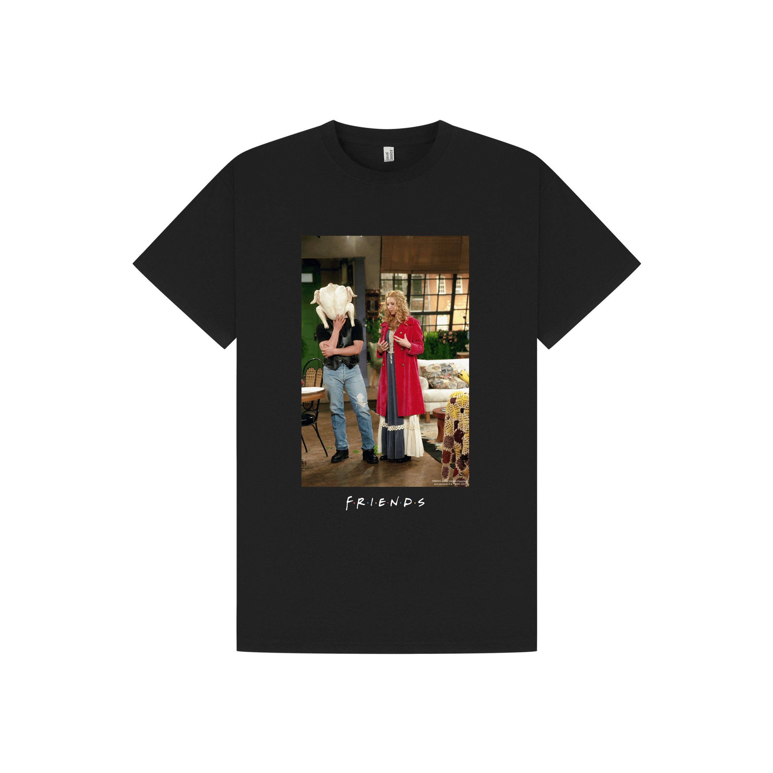 Black Printed T-shirt Front