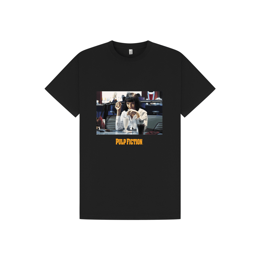 Black Printed T-shirt Front