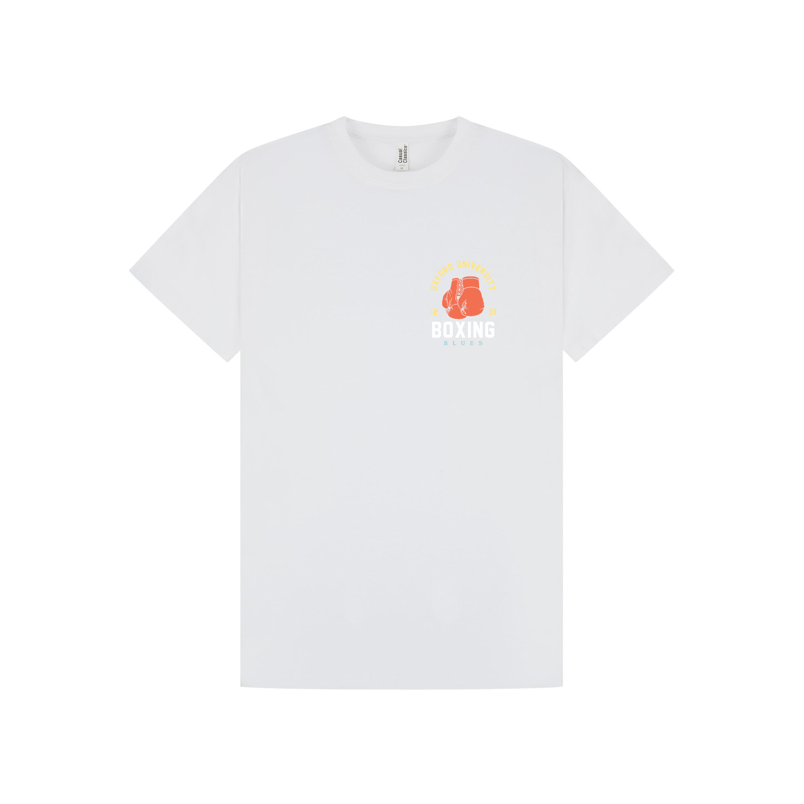 White Printed T-shirt Front