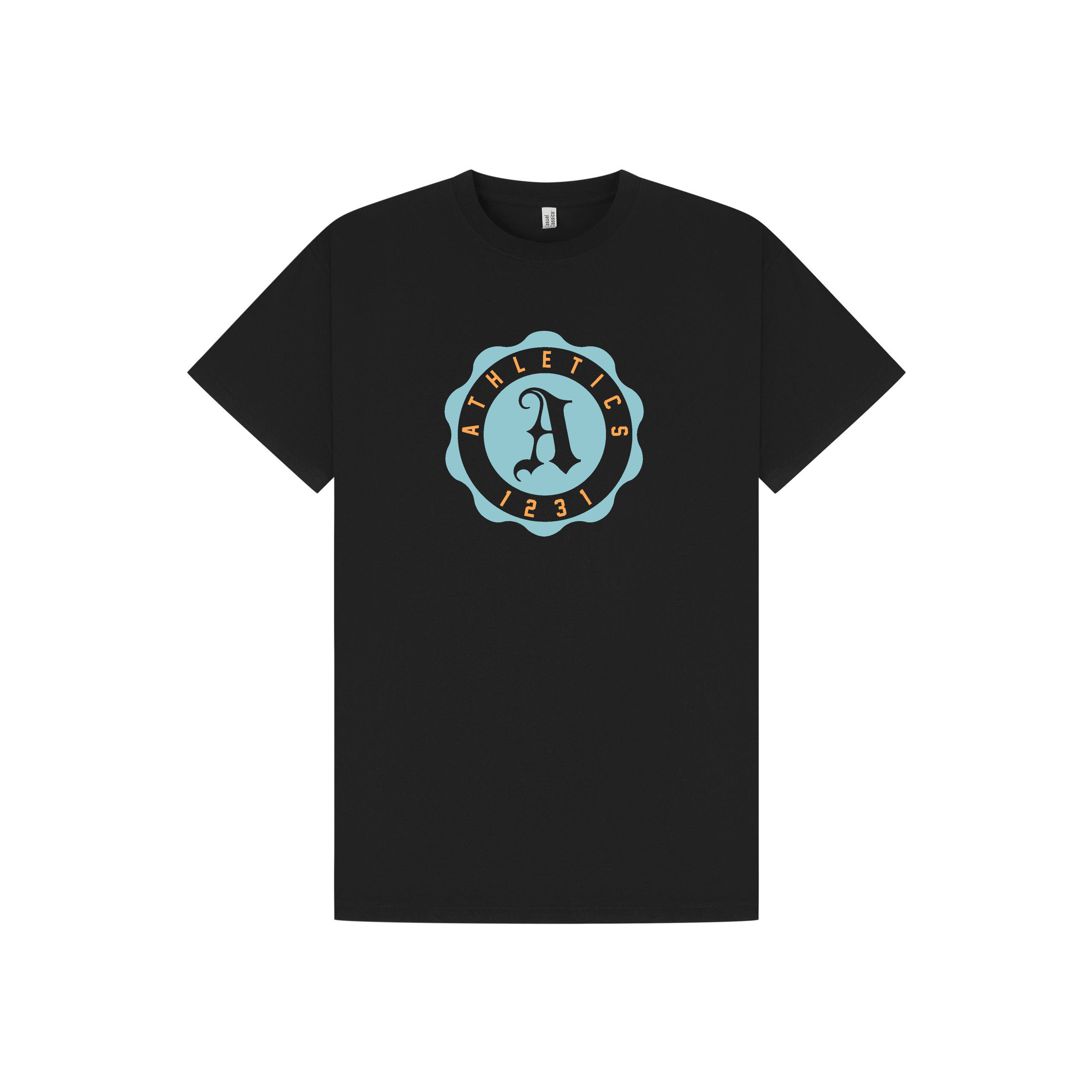 Black Printed T-shirt Front