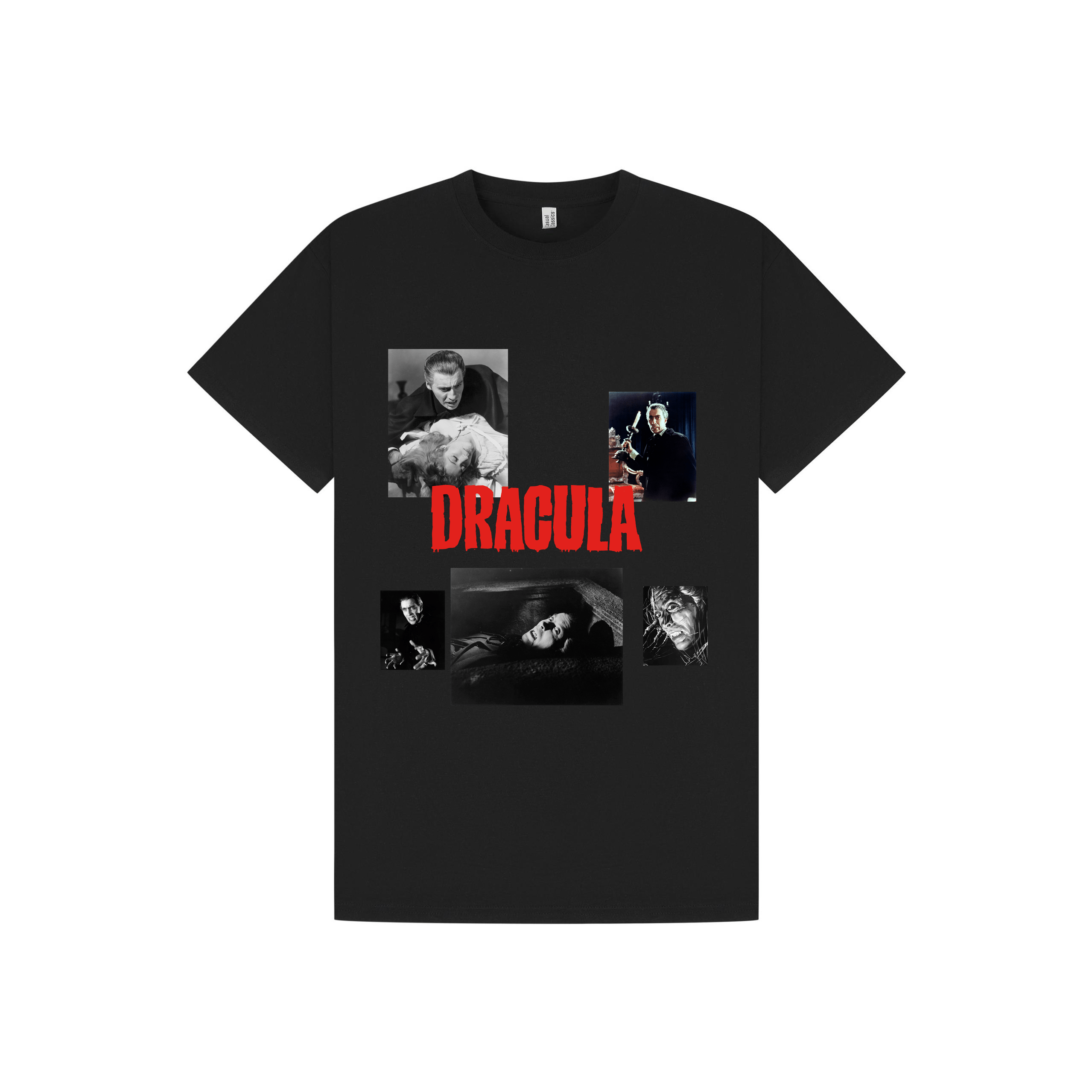 Black Printed T-shirt Front