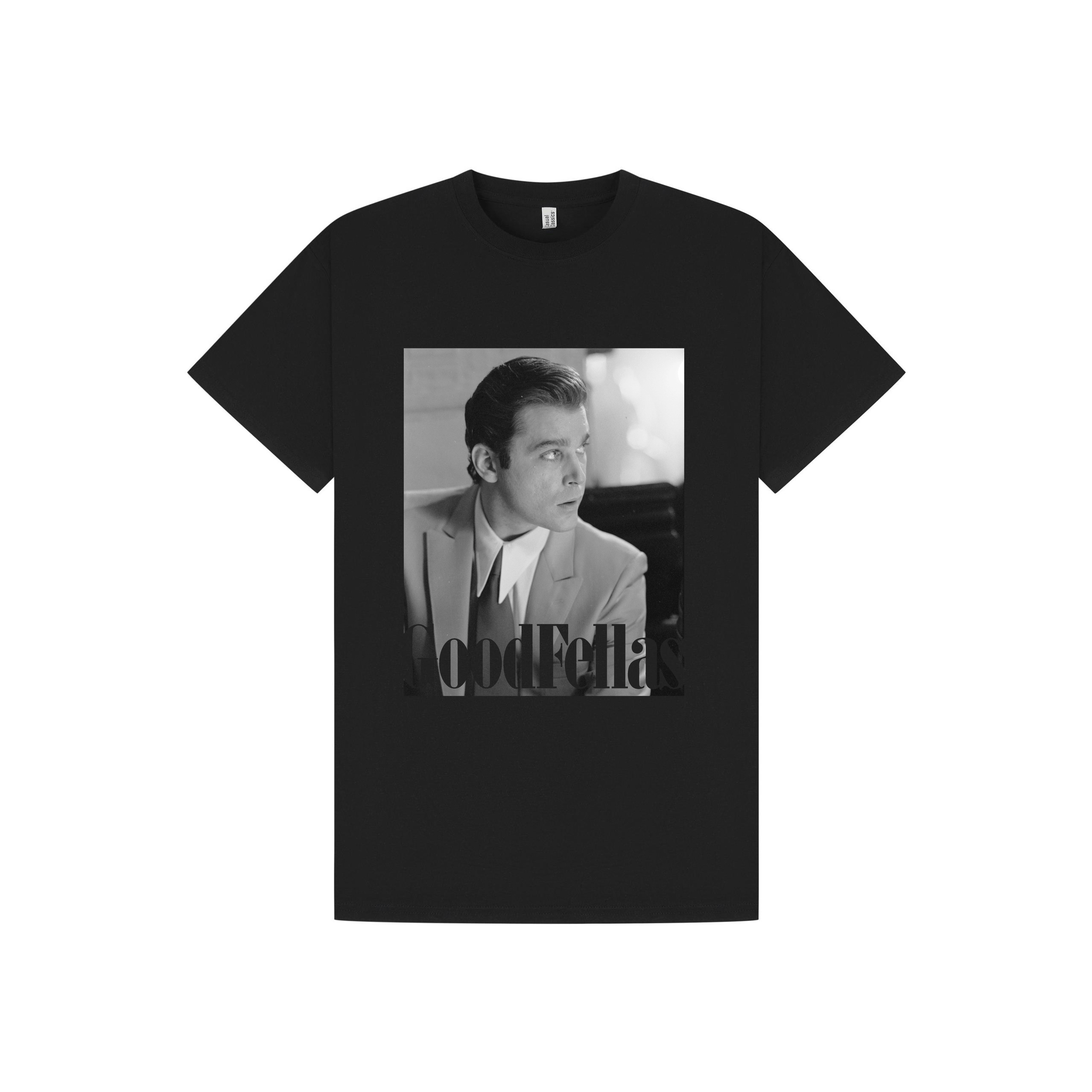 Black Printed T-shirt Front