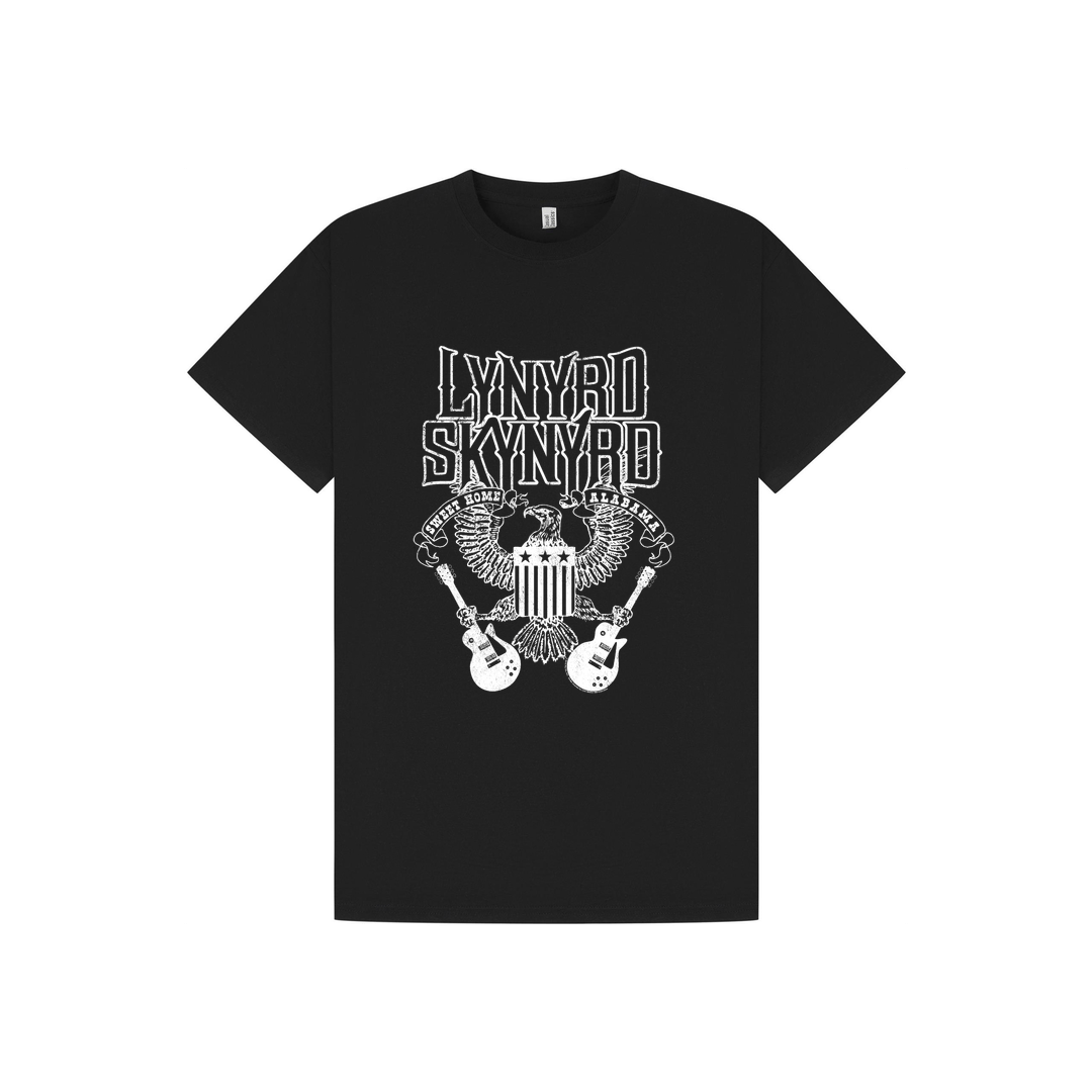 Black Printed T-shirt Front