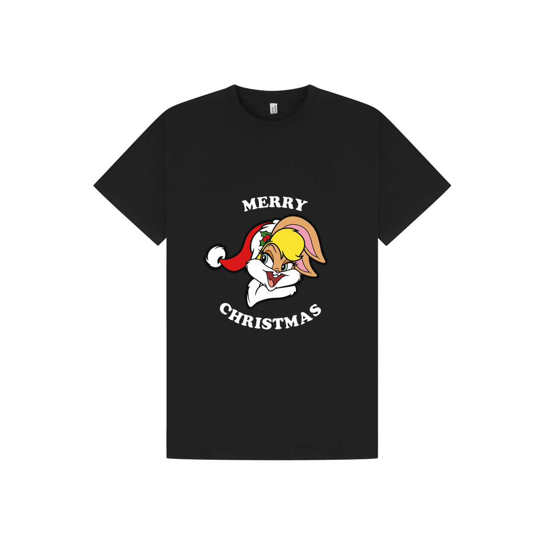 Black Printed T-shirt Front