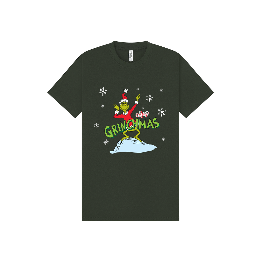 Forest Green Printed T-shirt Front