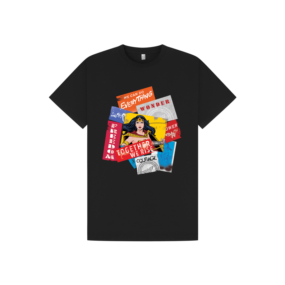 Black Printed T-shirt Front