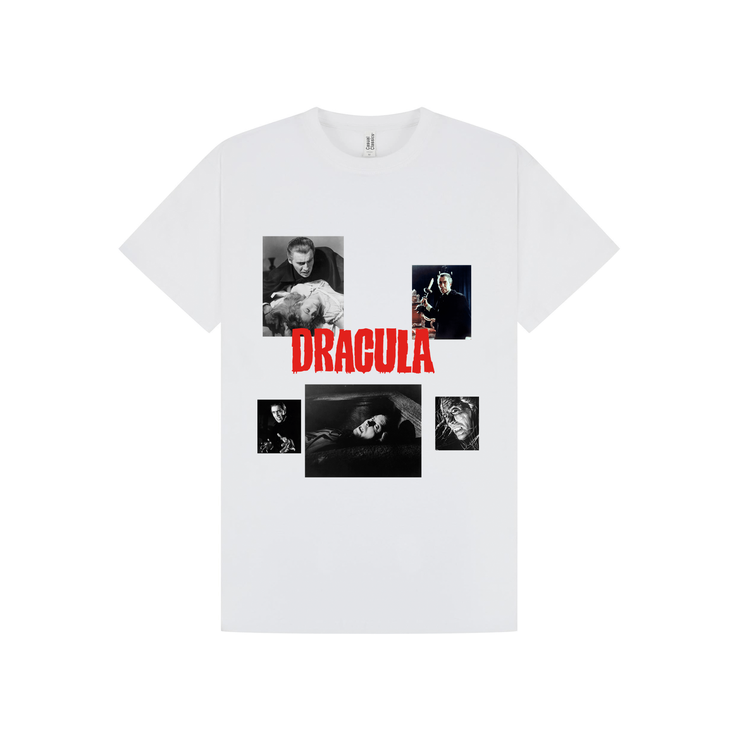 White Printed T-shirt Front