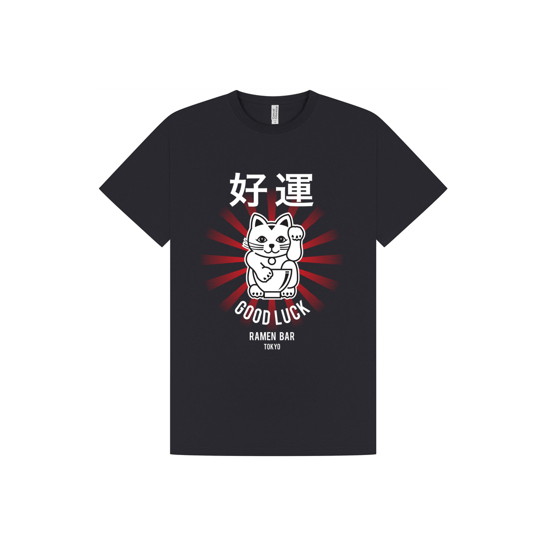 Navy Printed T-shirt Front