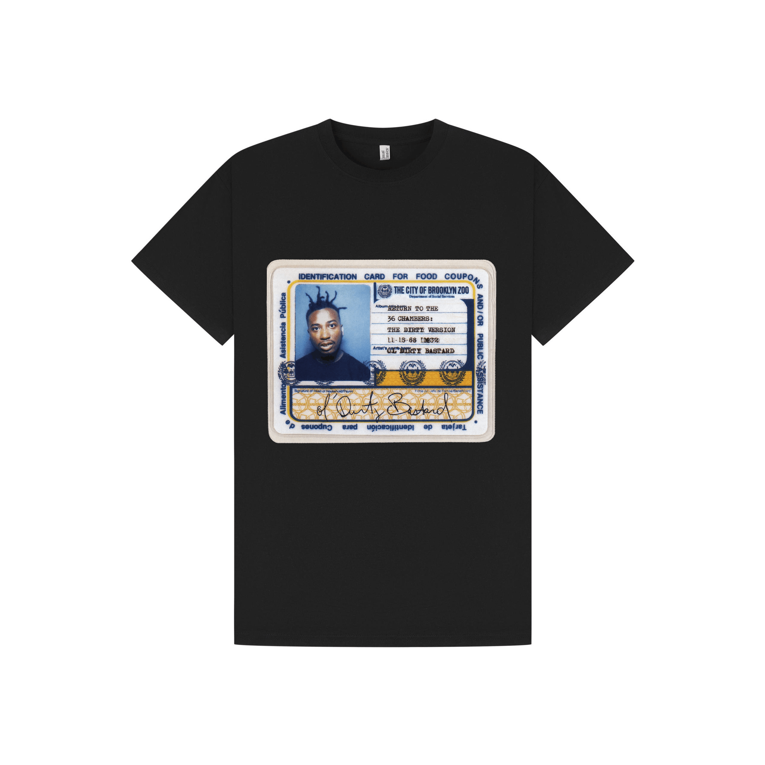 Black Printed T-shirt Front