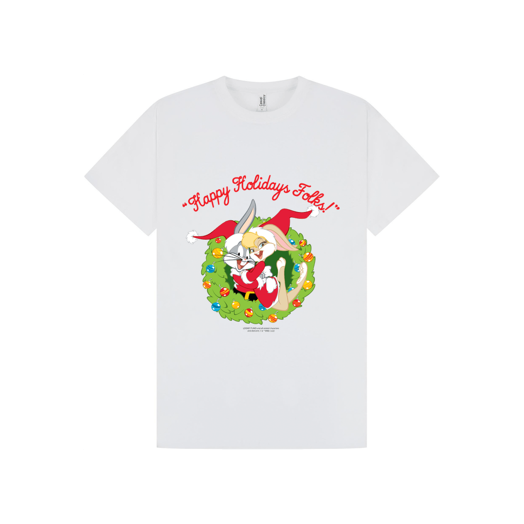 White Printed T-shirt Front