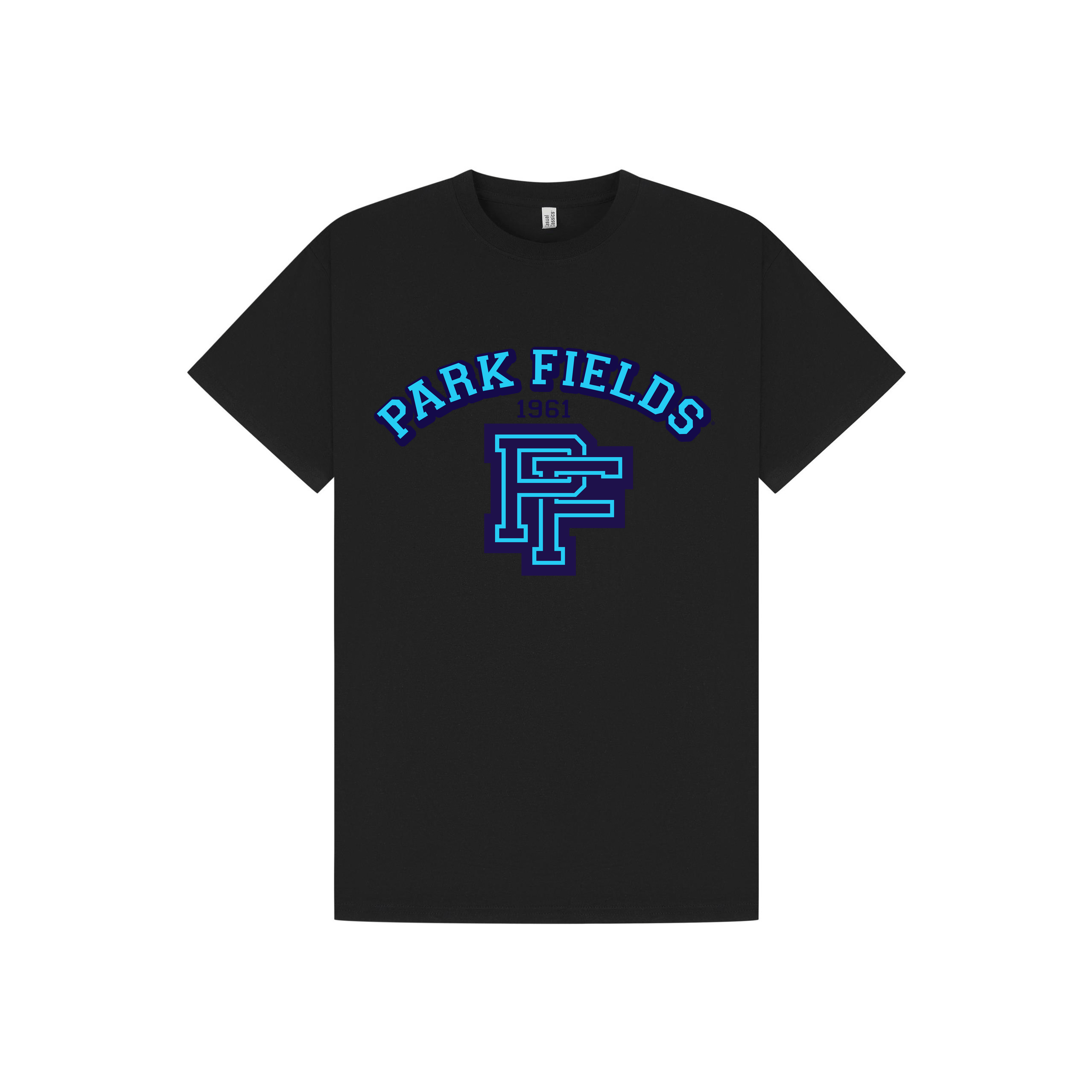 Black Printed T-shirt Front