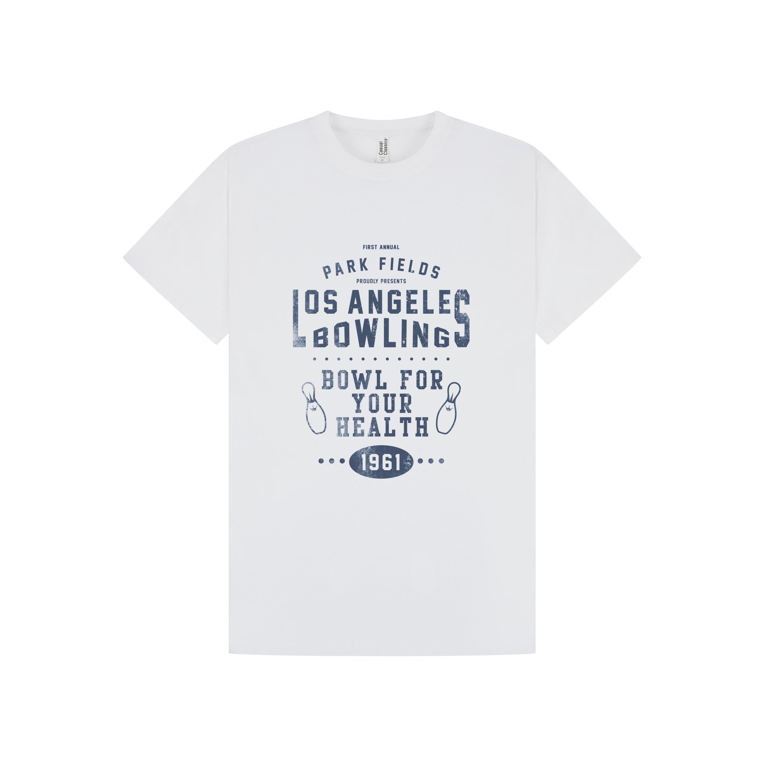 White Printed T-shirt Front