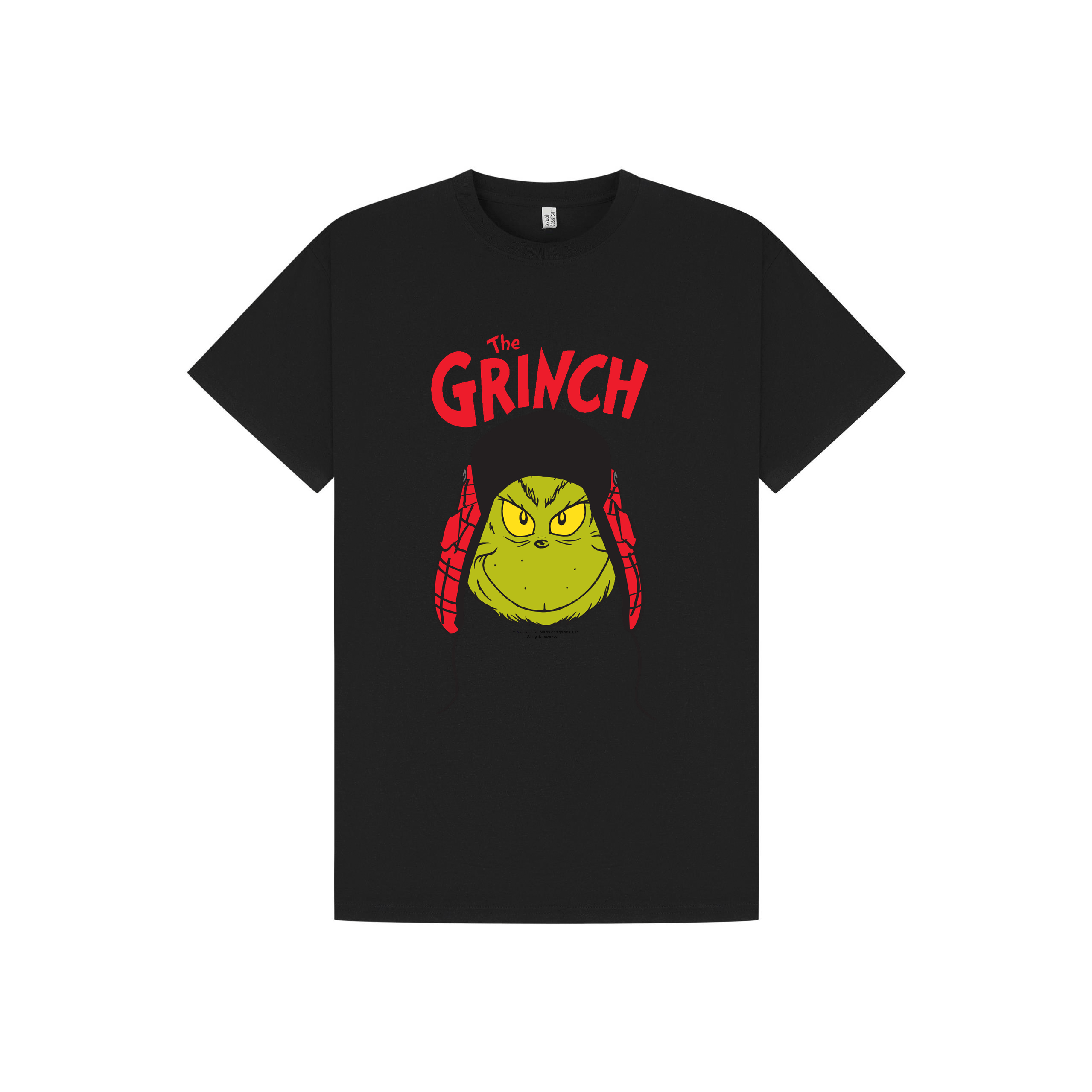 Black Printed T-shirt Front