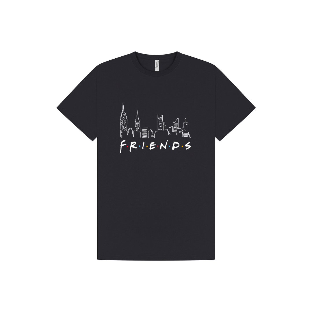 Navy Printed T-shirt Front