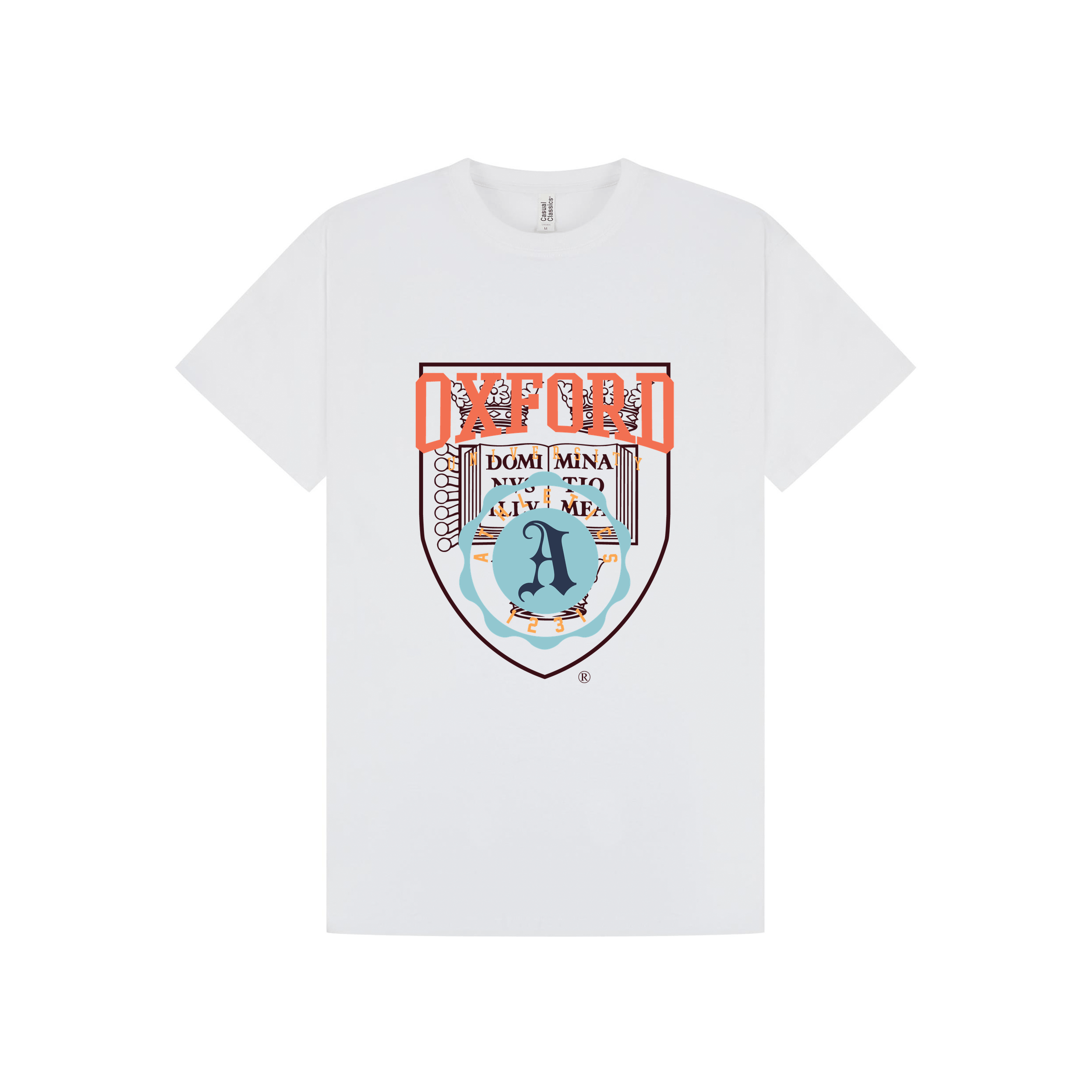 White Printed T-shirt Front