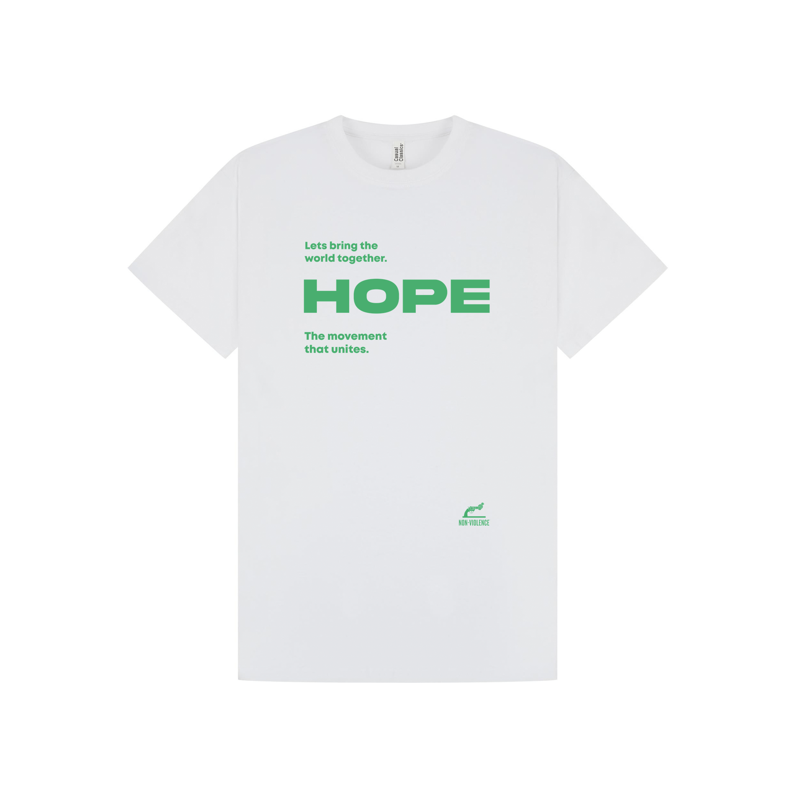 White Printed T-shirt Front