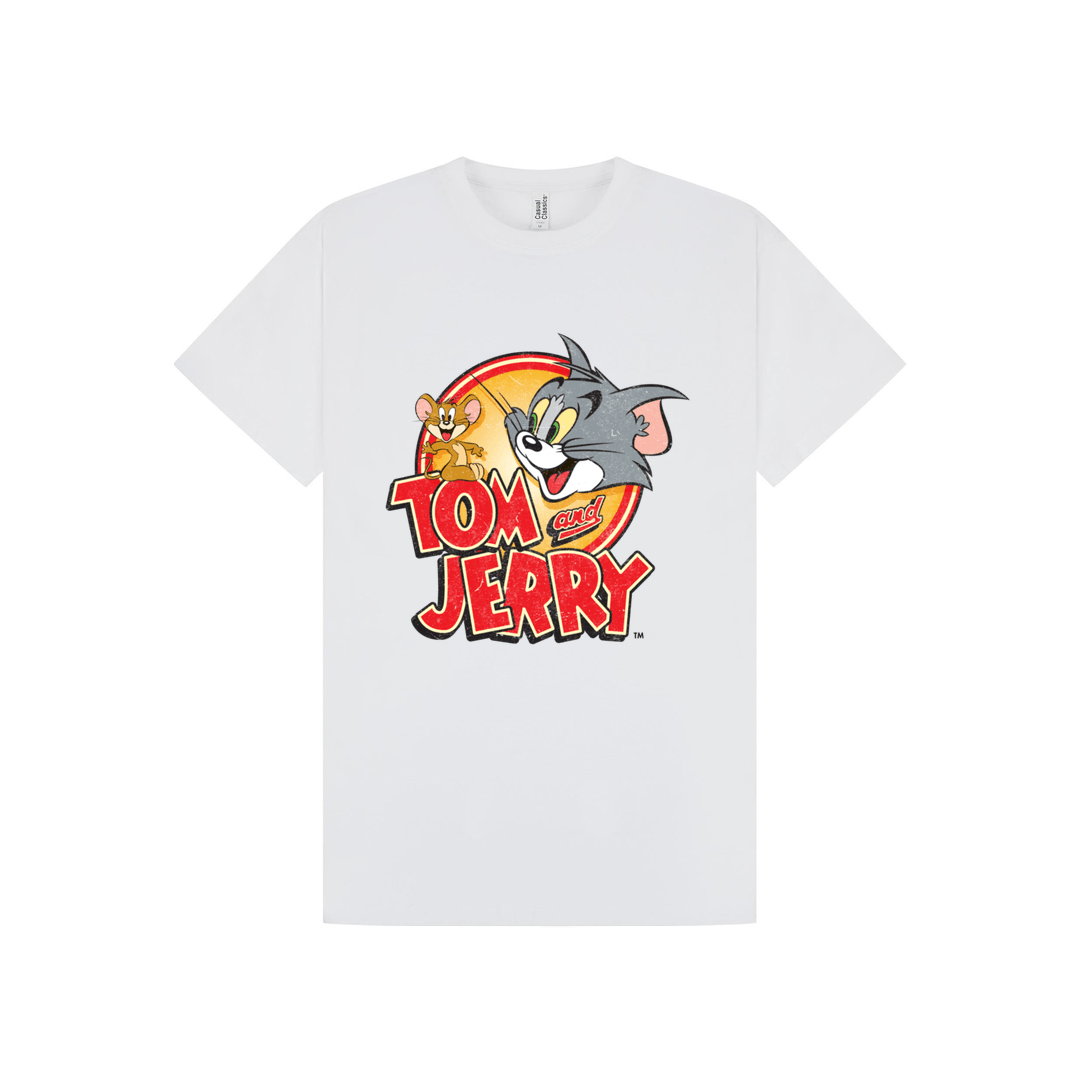 White Printed T-shirt Front