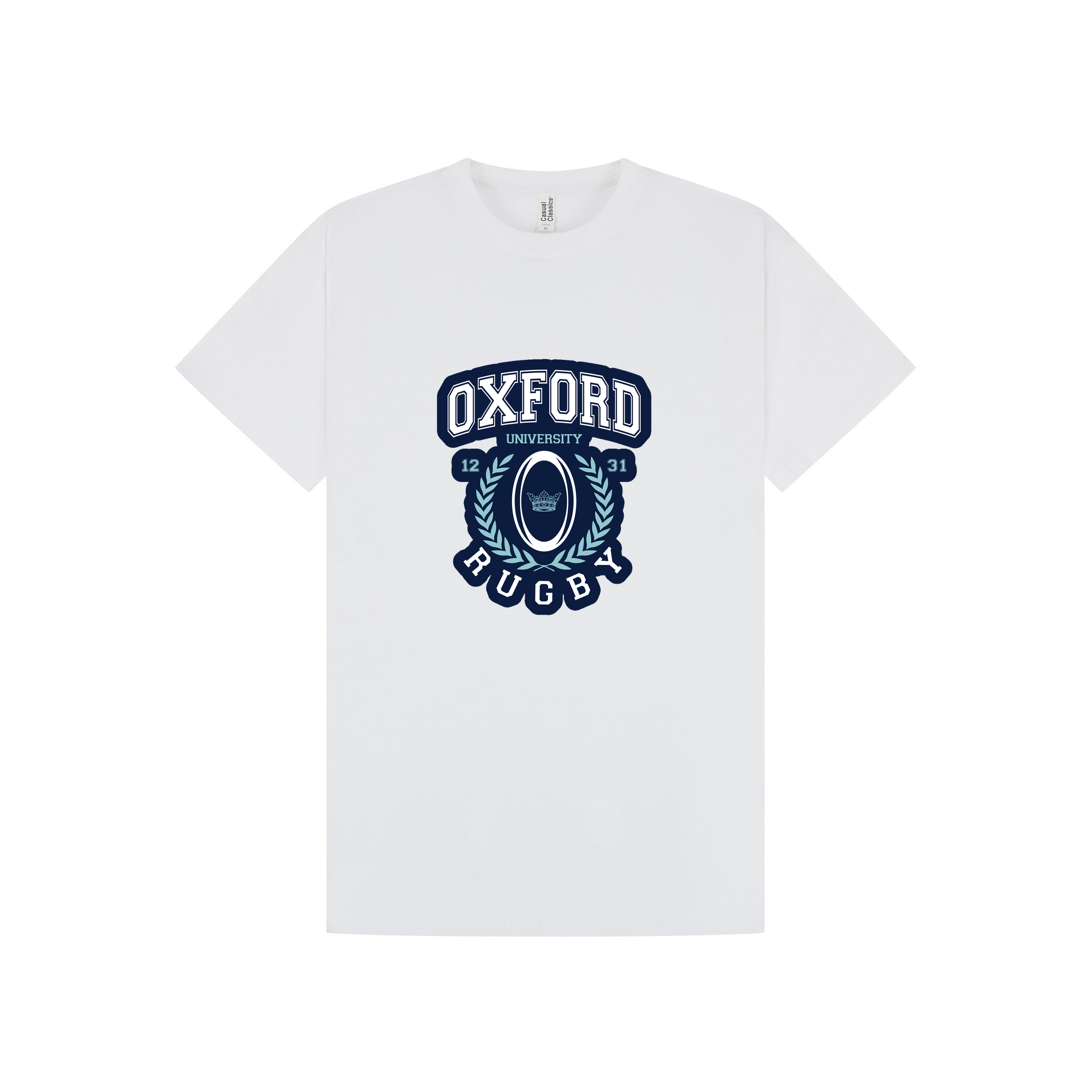 White Printed T-shirt Front