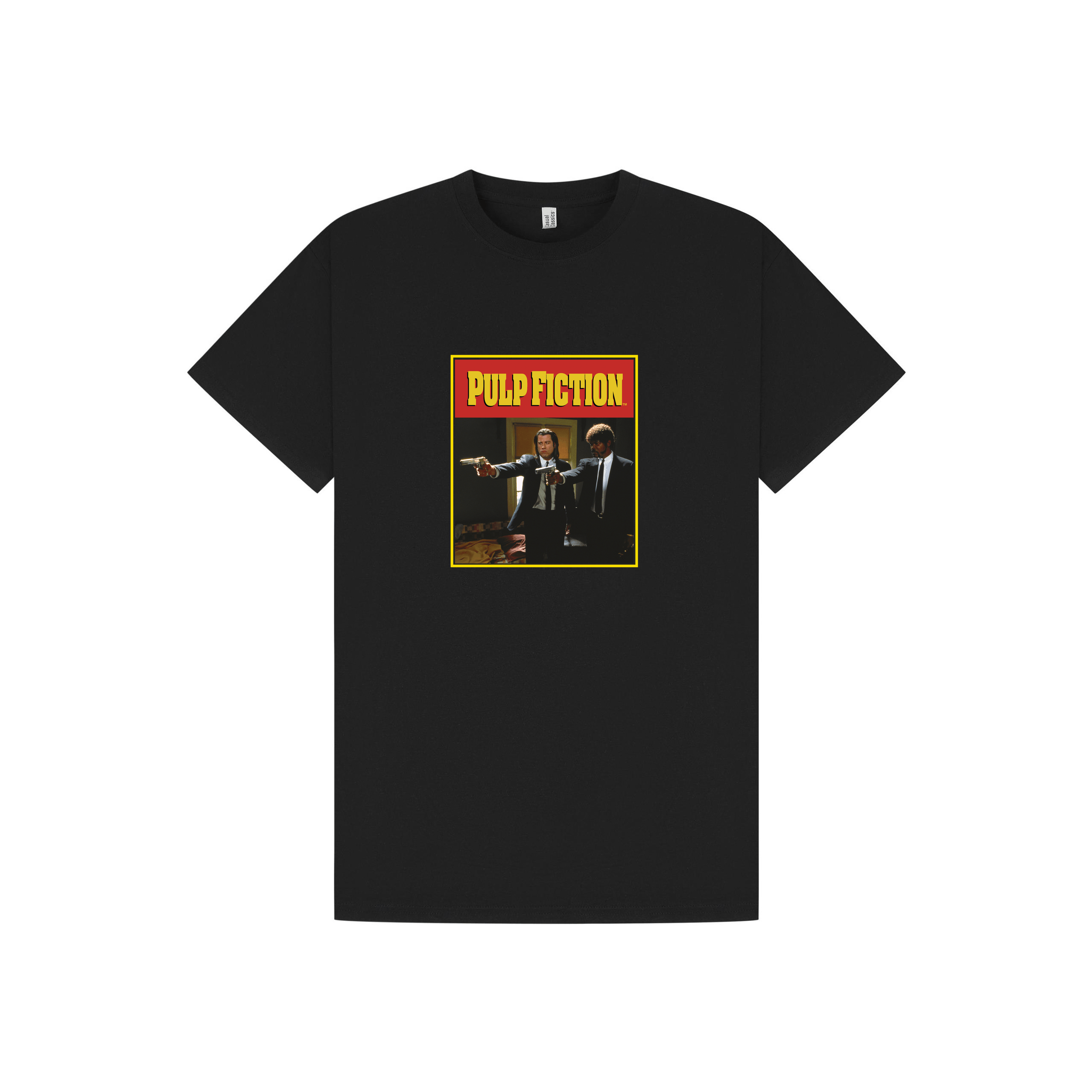 Black Printed T-shirt Front