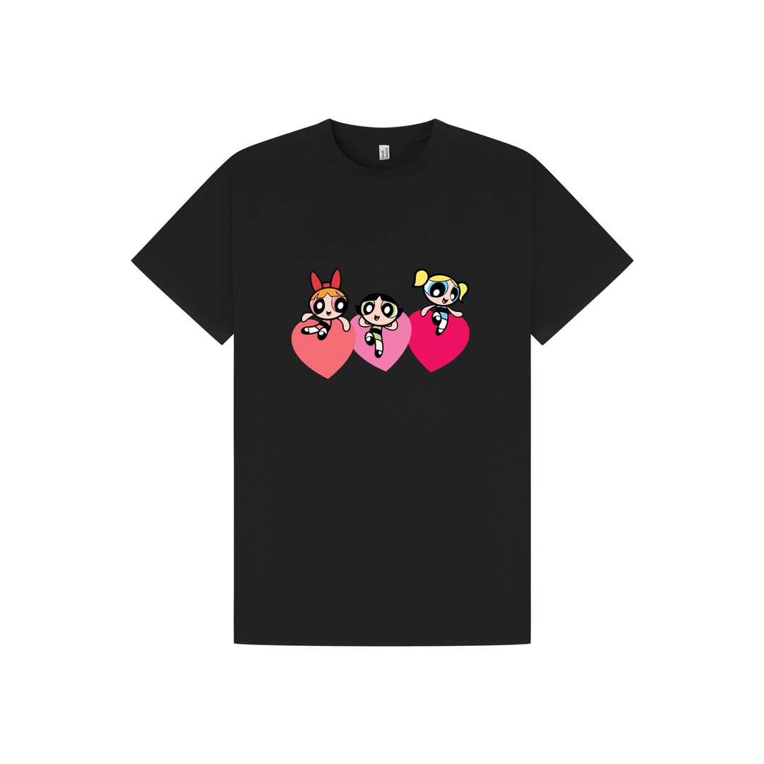 Black Printed T-shirt Front