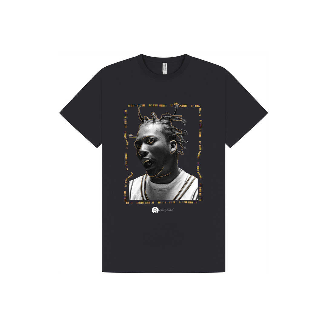 Navy Printed T-shirt Front